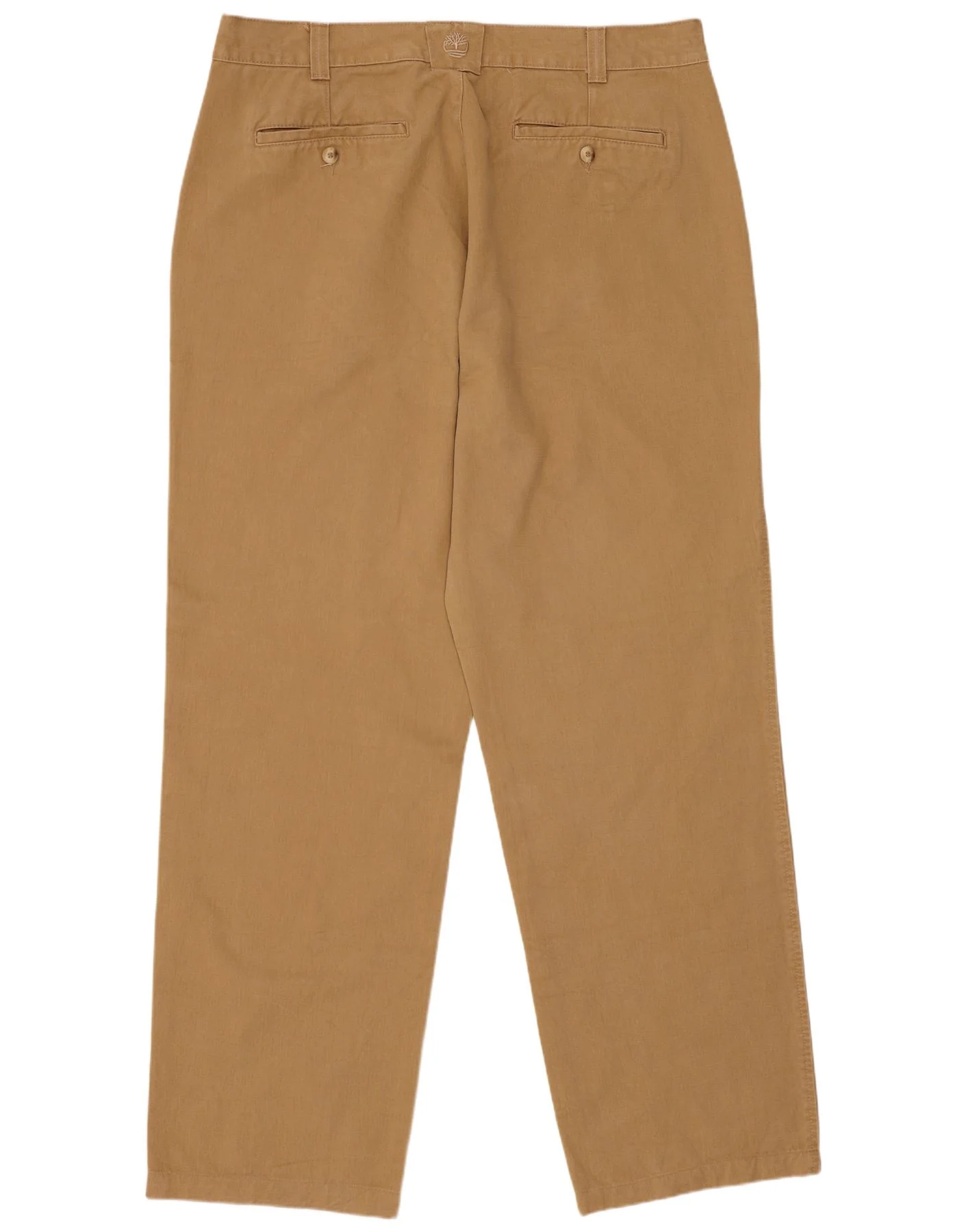 Timberland Mens Regular Chino Trousers W40 L32 Beige Cotton - Image 2
