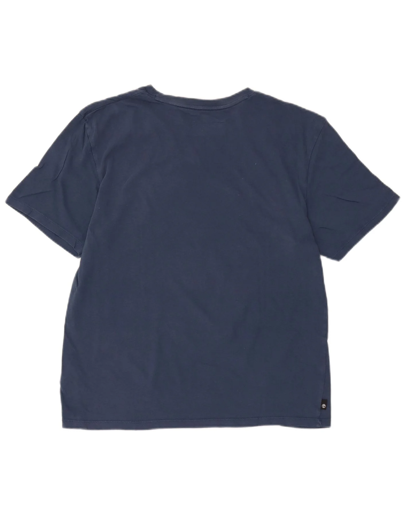 Timberland Mens Regular Fit Graphic T-Shirt Top Medium Navy Blue Cotton - Image 2