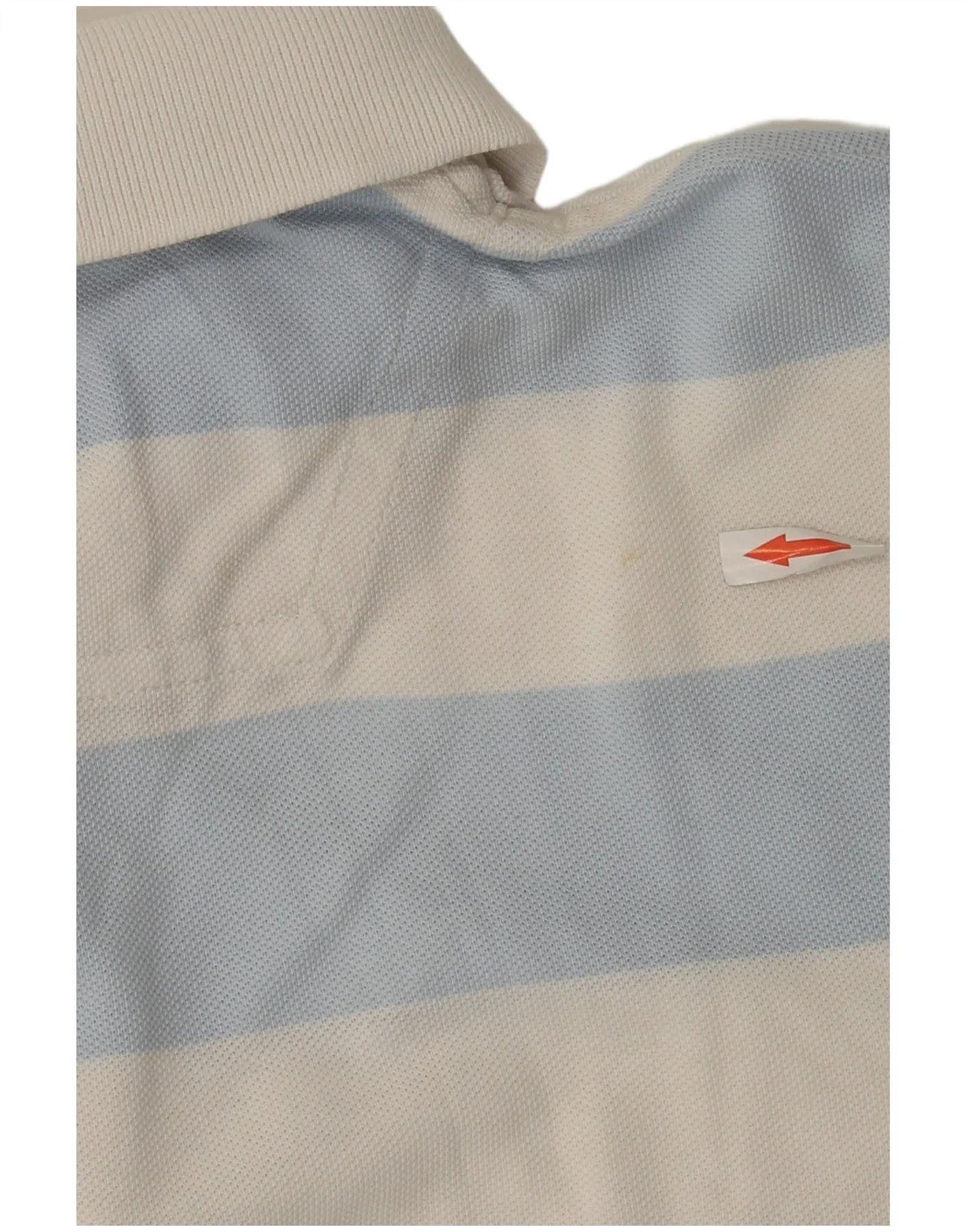 Timberland Mens Regular Fit Polo Shirt Large Blue Striped Cotton - Image 3