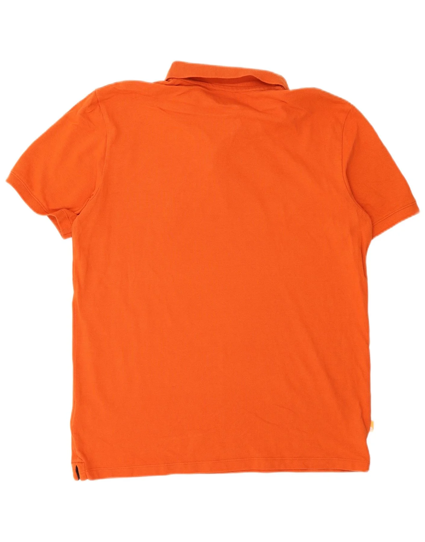 Timberland Mens Regular Fit Polo Shirt Medium Orange Cotton - Image 2