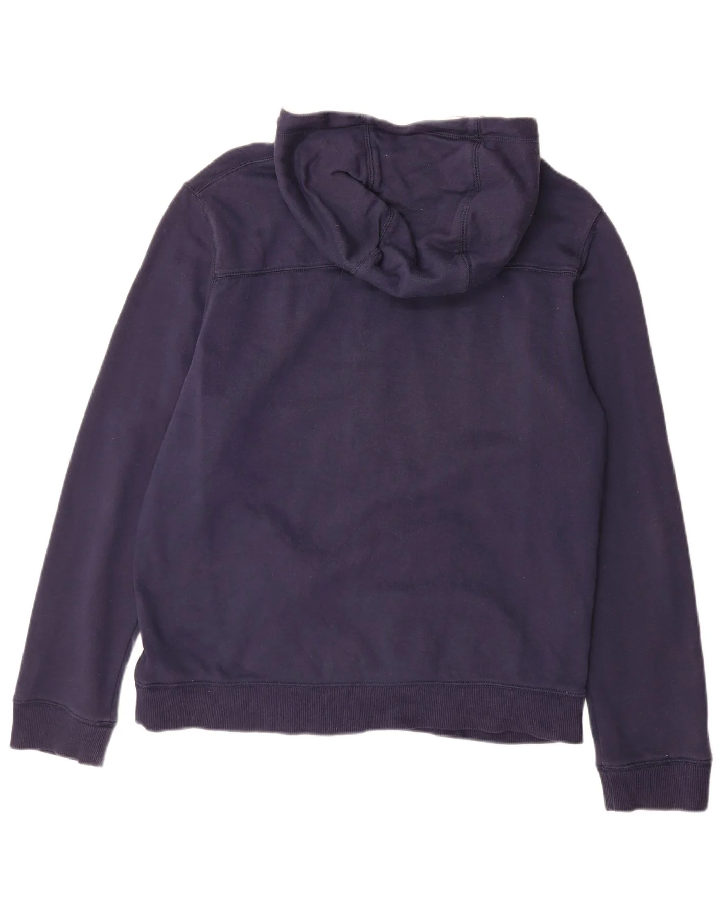 Timberland Mens Regular Fit Zip Hoodie Sweater XL Navy Blue Cotton - Image 2