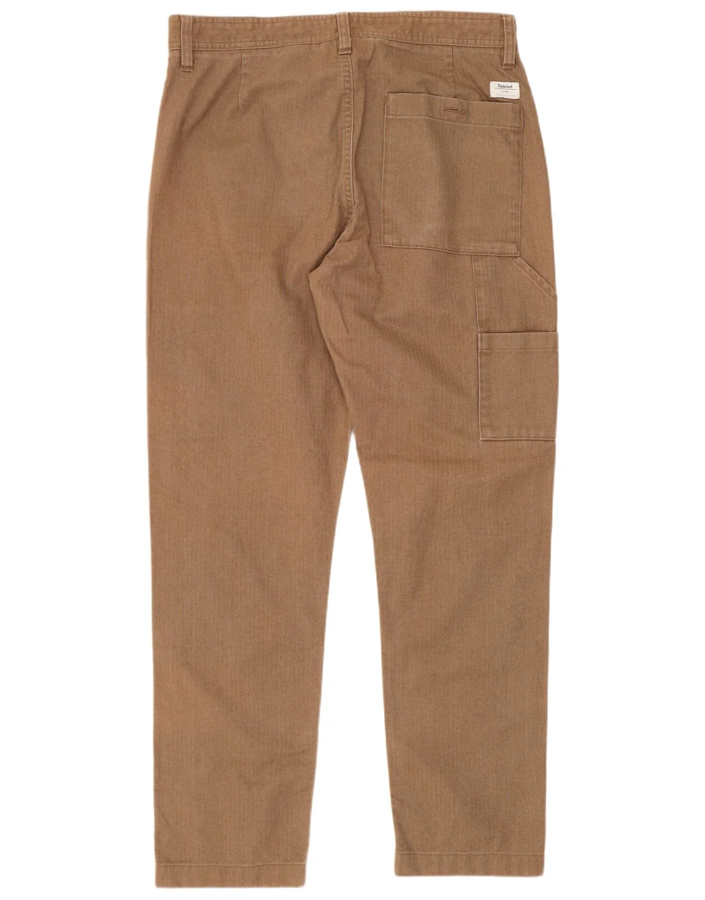 Timberland Mens Slim Cargo Trousers W31 L32 Brown Cotton - Image 2