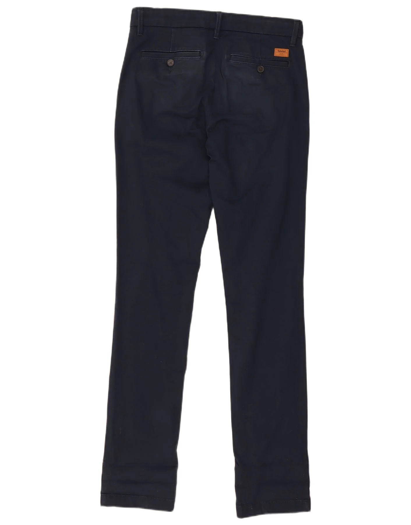 Timberland Mens Slim Chino Trousers W30 L34 Navy Blue Cotton - Image 2