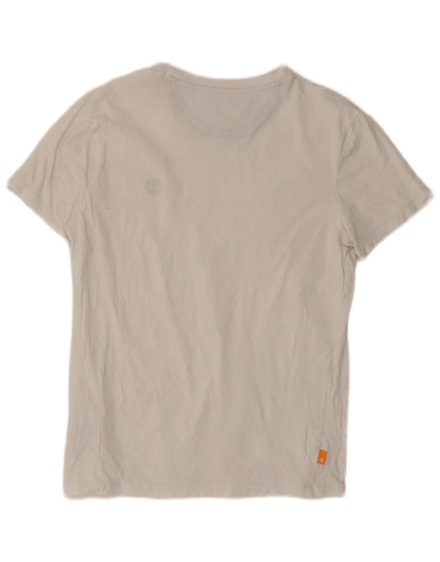 Timberland Mens Slim Fit T-Shirt Top Small White Cotton - Image 2