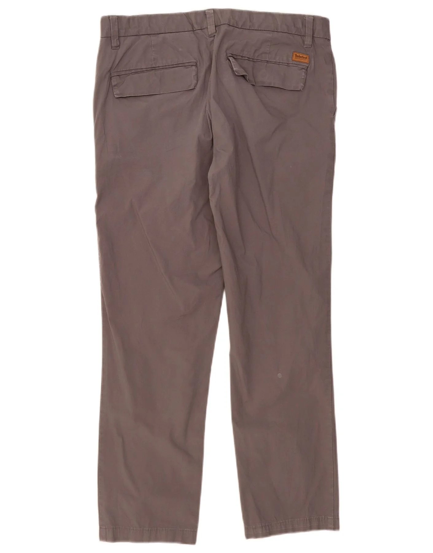Timberland Mens Straight Chino Trousers W34 L29 Grey Cotton - Image 2