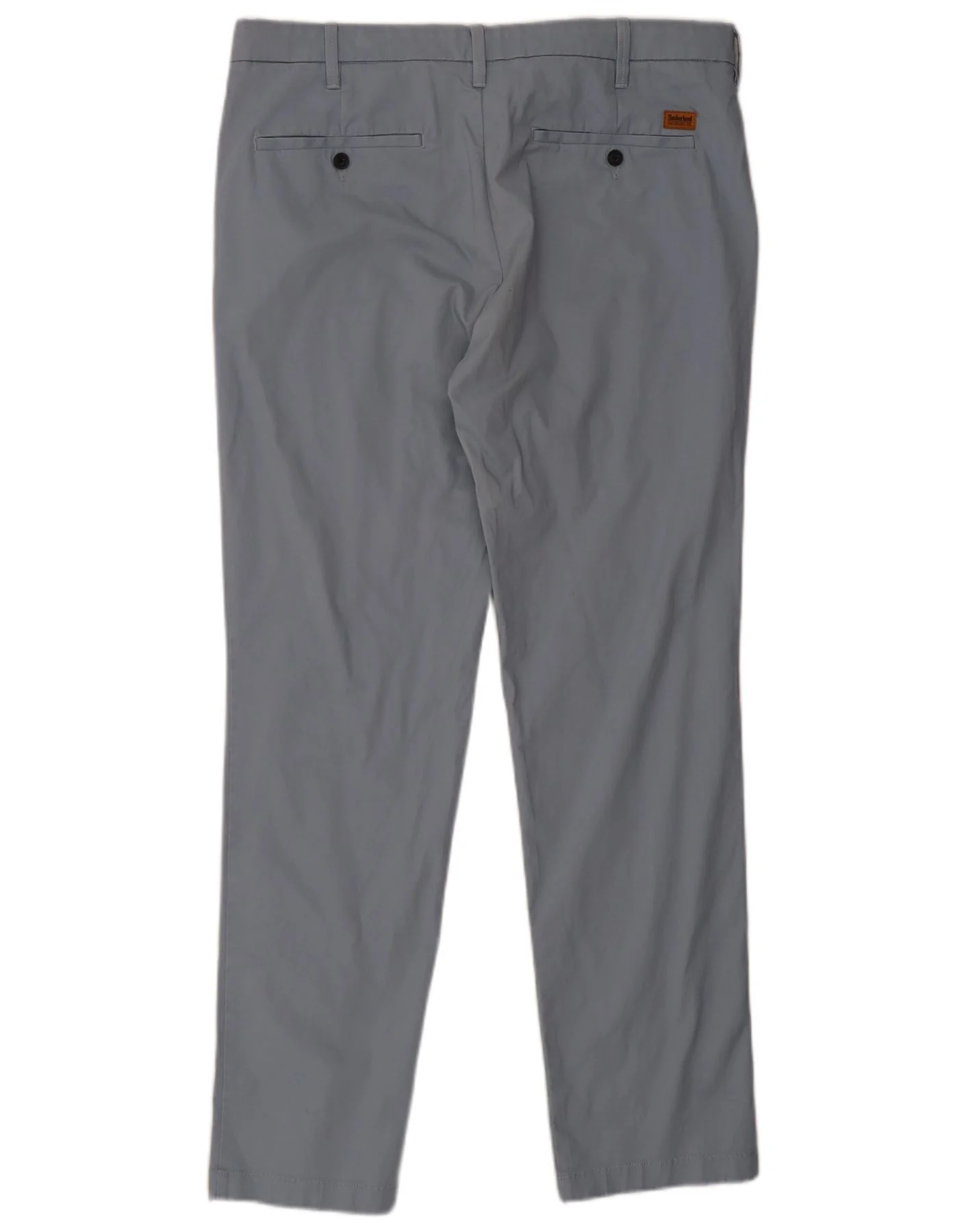 Timberland Mens Straight Chino Trousers W38 L34 Blue Cotton - Image 2