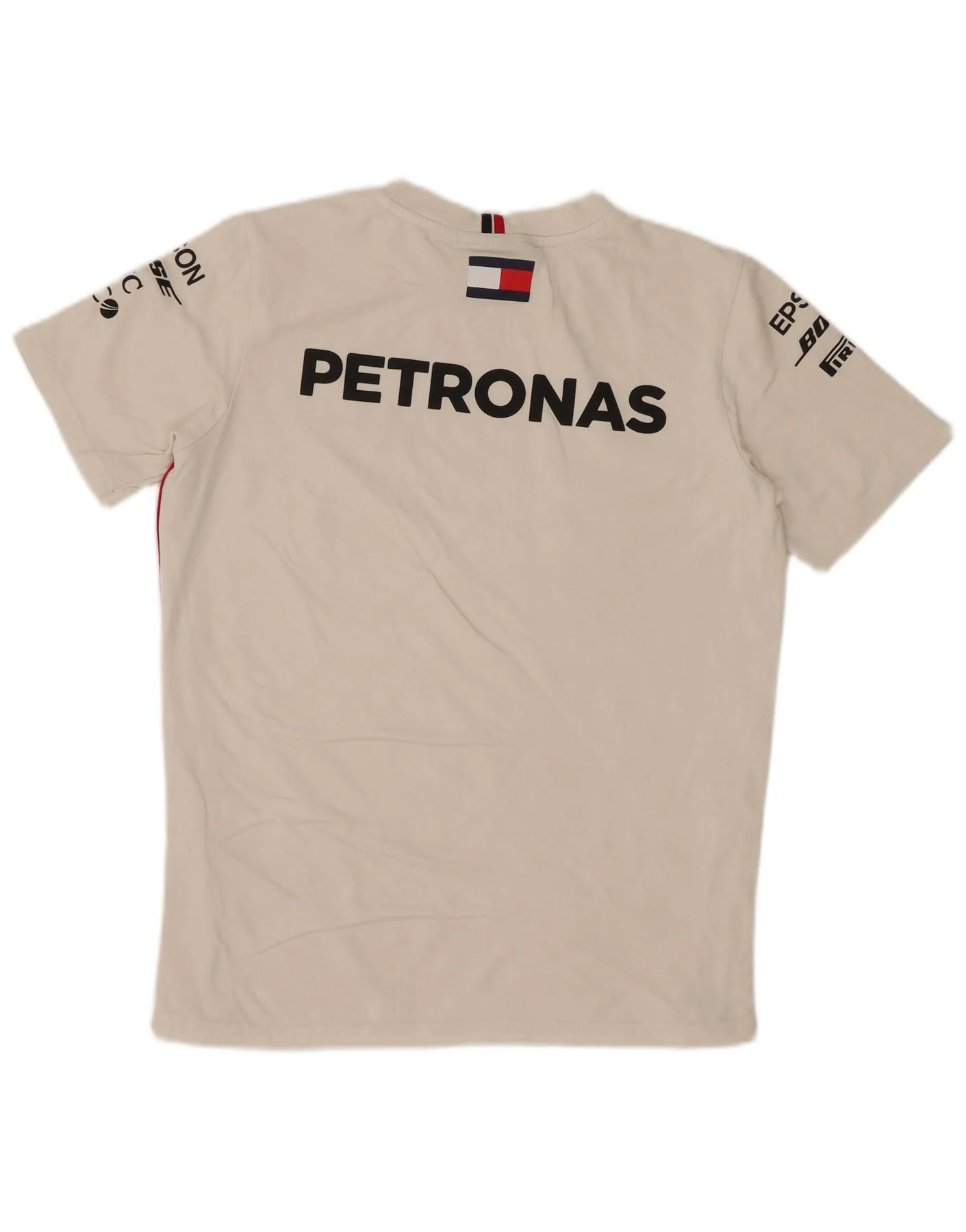 Tommy Hilfiger Boys Graphic T-Shirt Top 11-12 Years White - Image 2