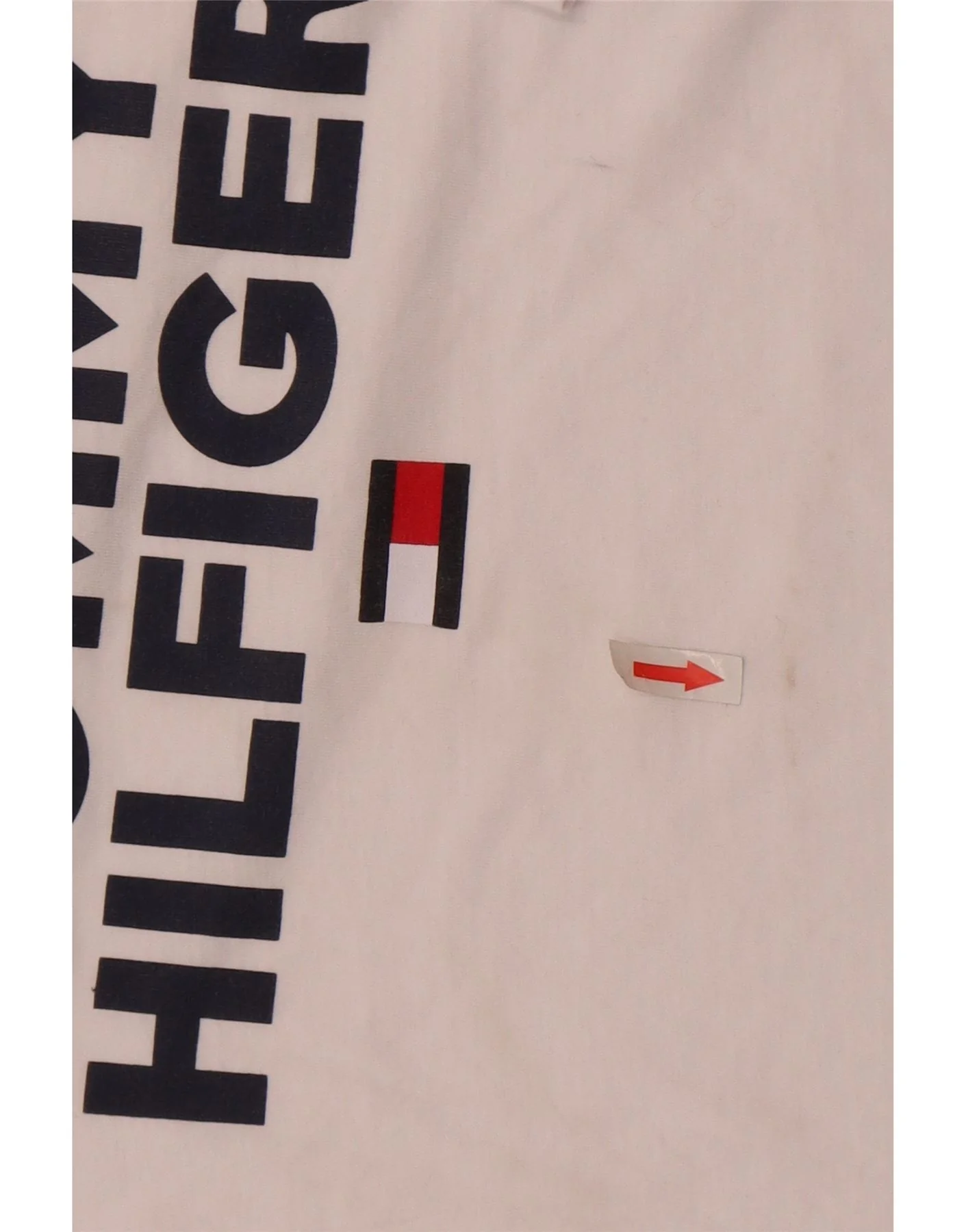 Tommy Hilfiger Boys Graphic T-Shirt Top 13-14 Years White Cotton - Image 4