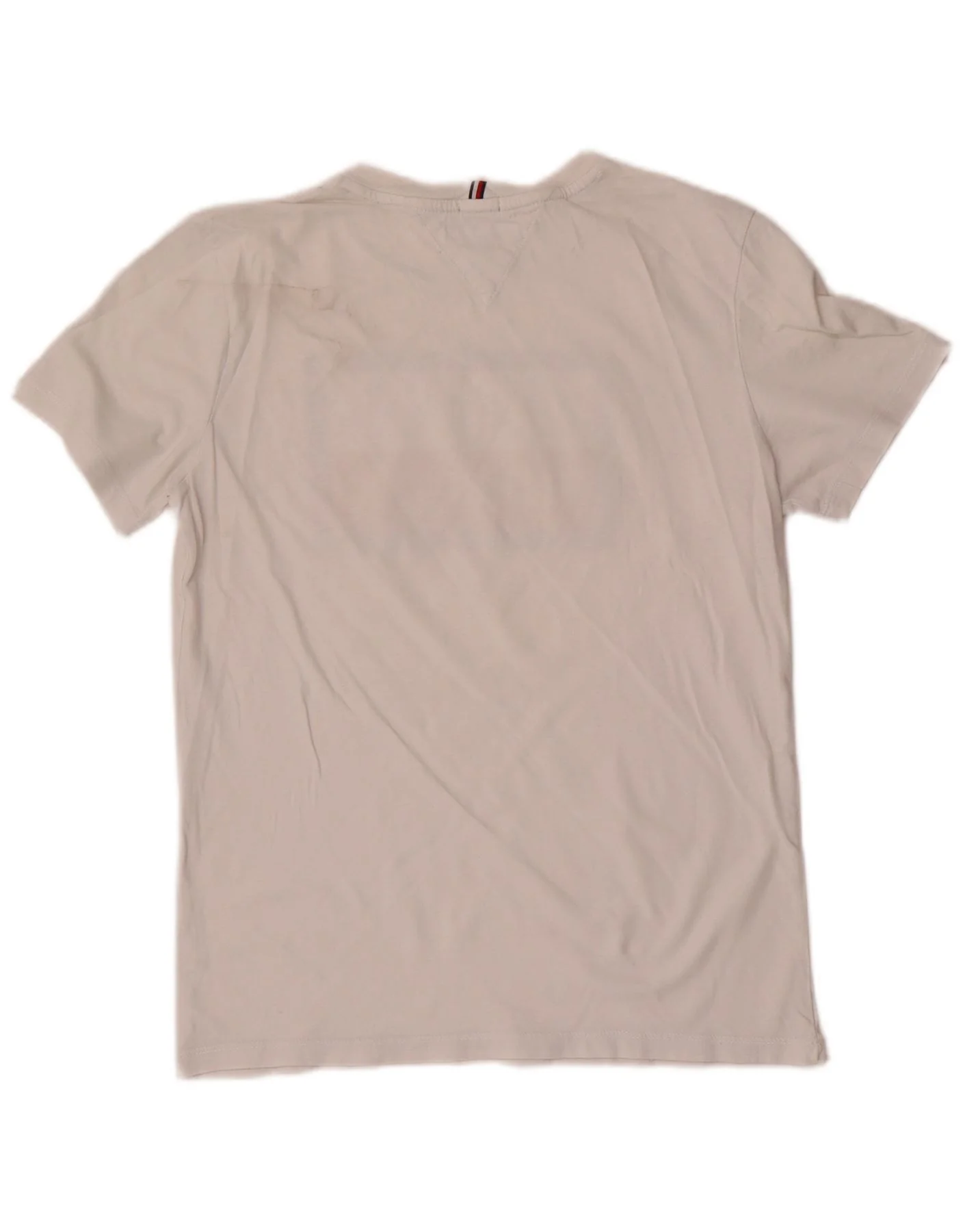 Tommy Hilfiger Boys Graphic T-Shirt Top 15-16 Years White Cotton - Image 2