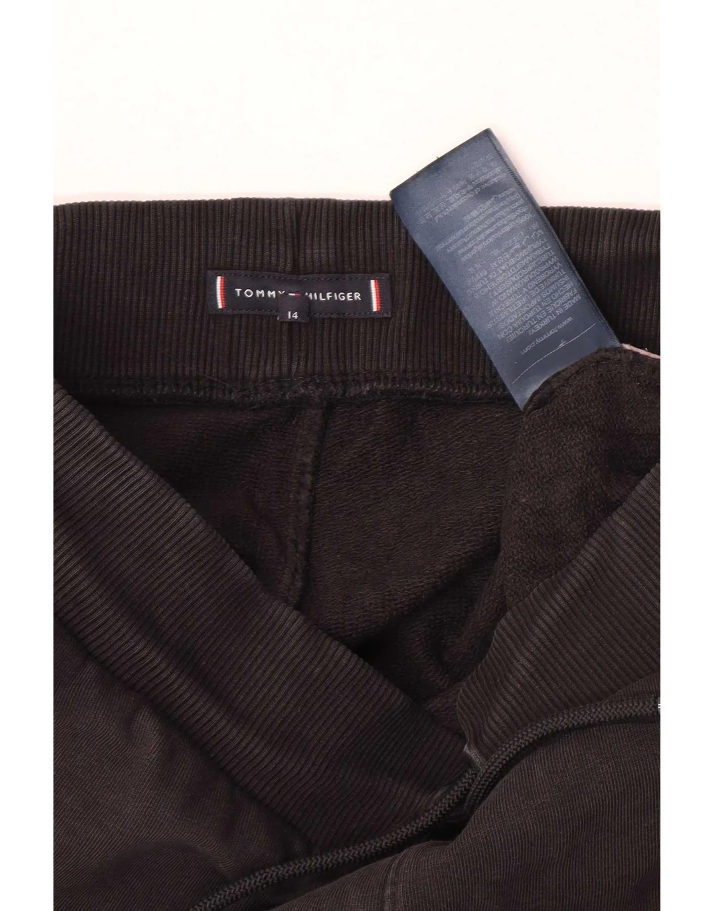 Tommy Hilfiger Boys Graphic Tracksuit Trousers Joggers 13-14 Years Black - Image 3
