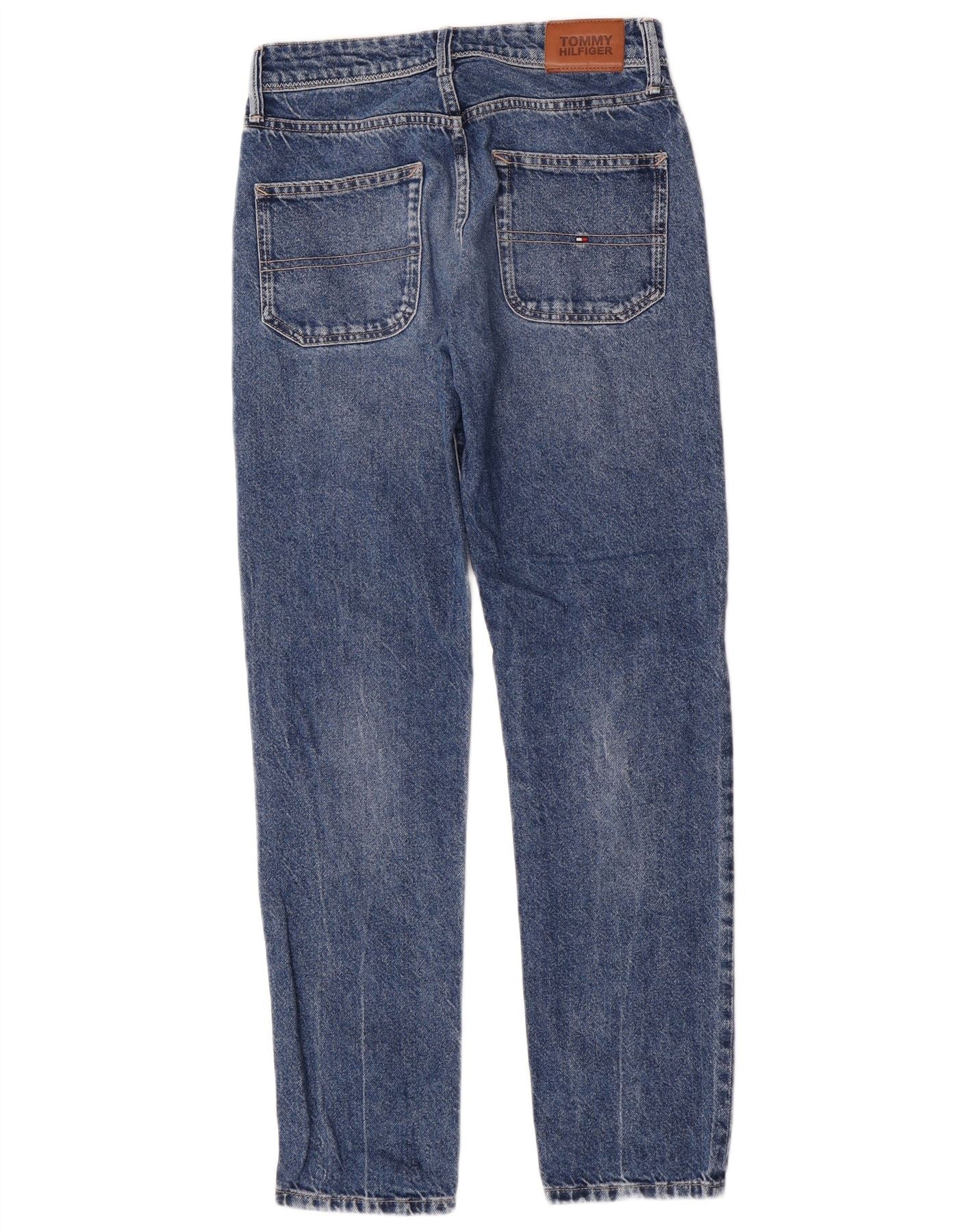 Tommy Hilfiger Boys Straight Jeans 13-14 Years W27 L30 Blue Cotton - Image 2