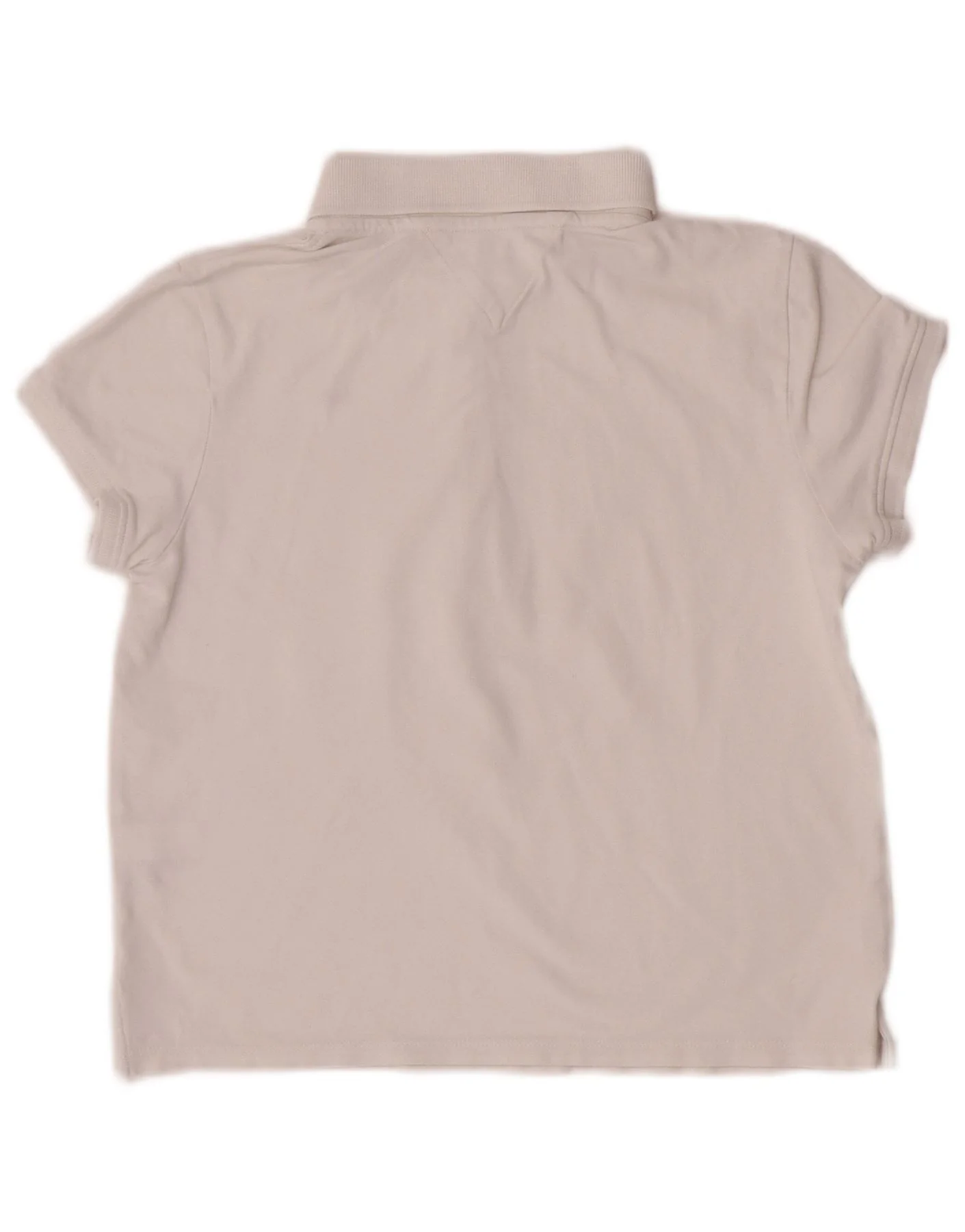 Tommy Hilfiger Girls Crop Polo Shirt 15-16 Years XL White Cotton - Image 2