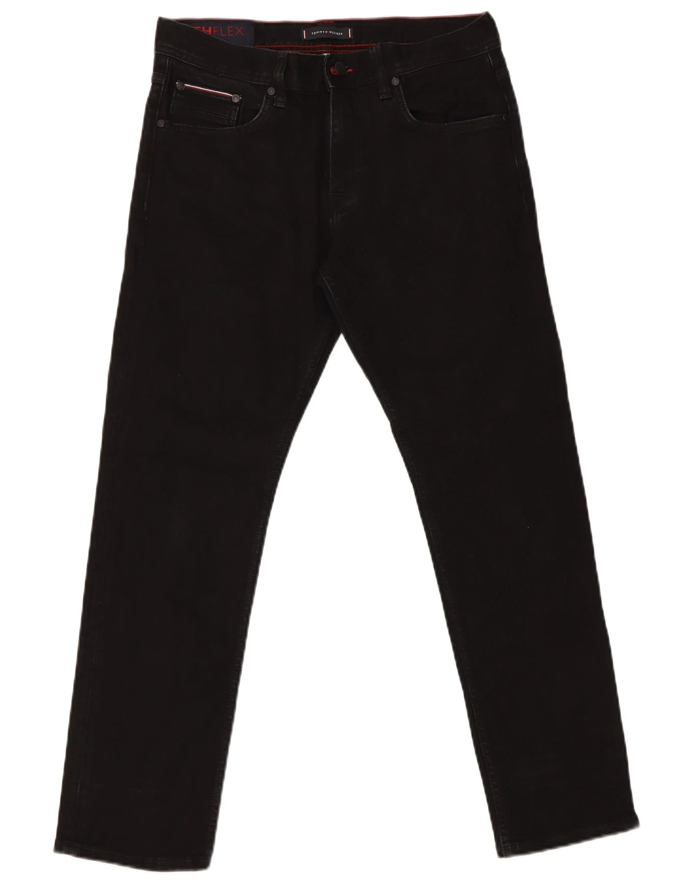 Tommy Hilfiger Mens Bleecker Slim Jeans W32 L30 Black Cotton
