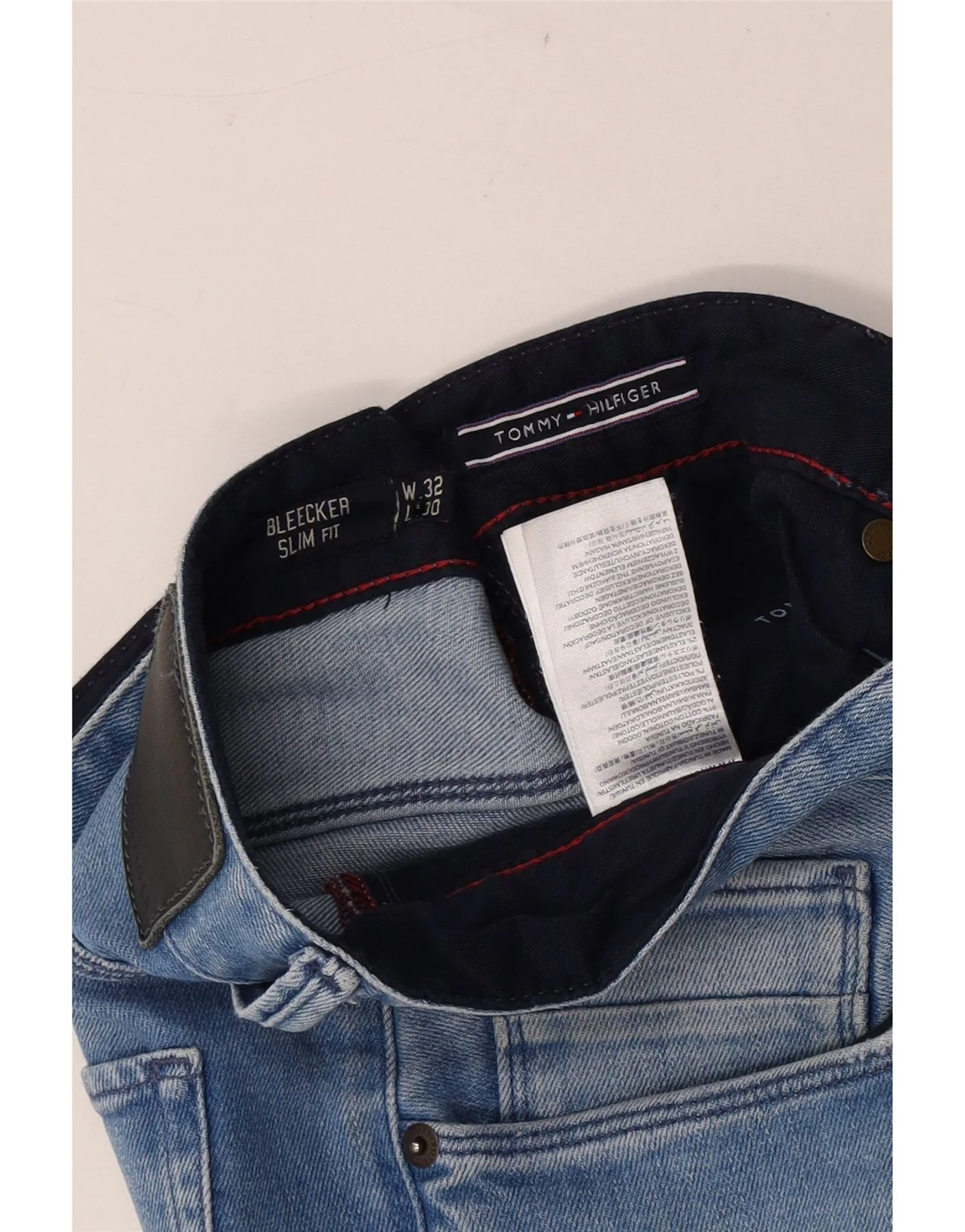 Tommy Hilfiger Mens Bleecker Slim Jeans W32 L30 Blue Cotton - Image 3