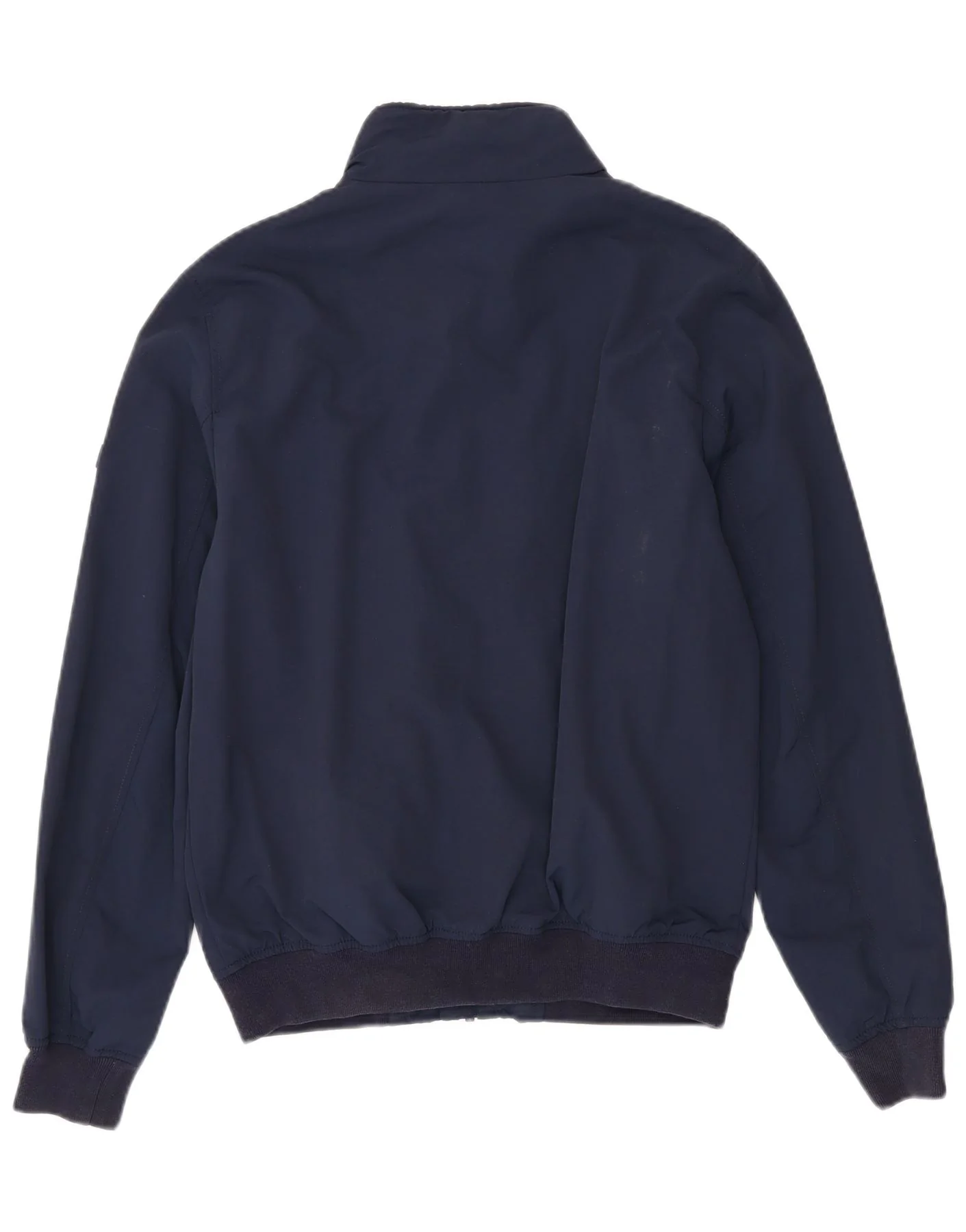 Tommy Hilfiger Mens Bomber Jacket UK 38 Medium Navy Blue Polyamide - Image 2