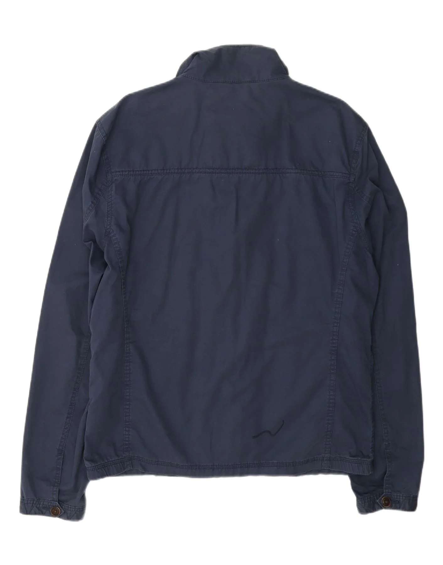 Tommy Hilfiger Mens Bomber Jacket UK 42 XL Navy Blue Cotton - Image 2