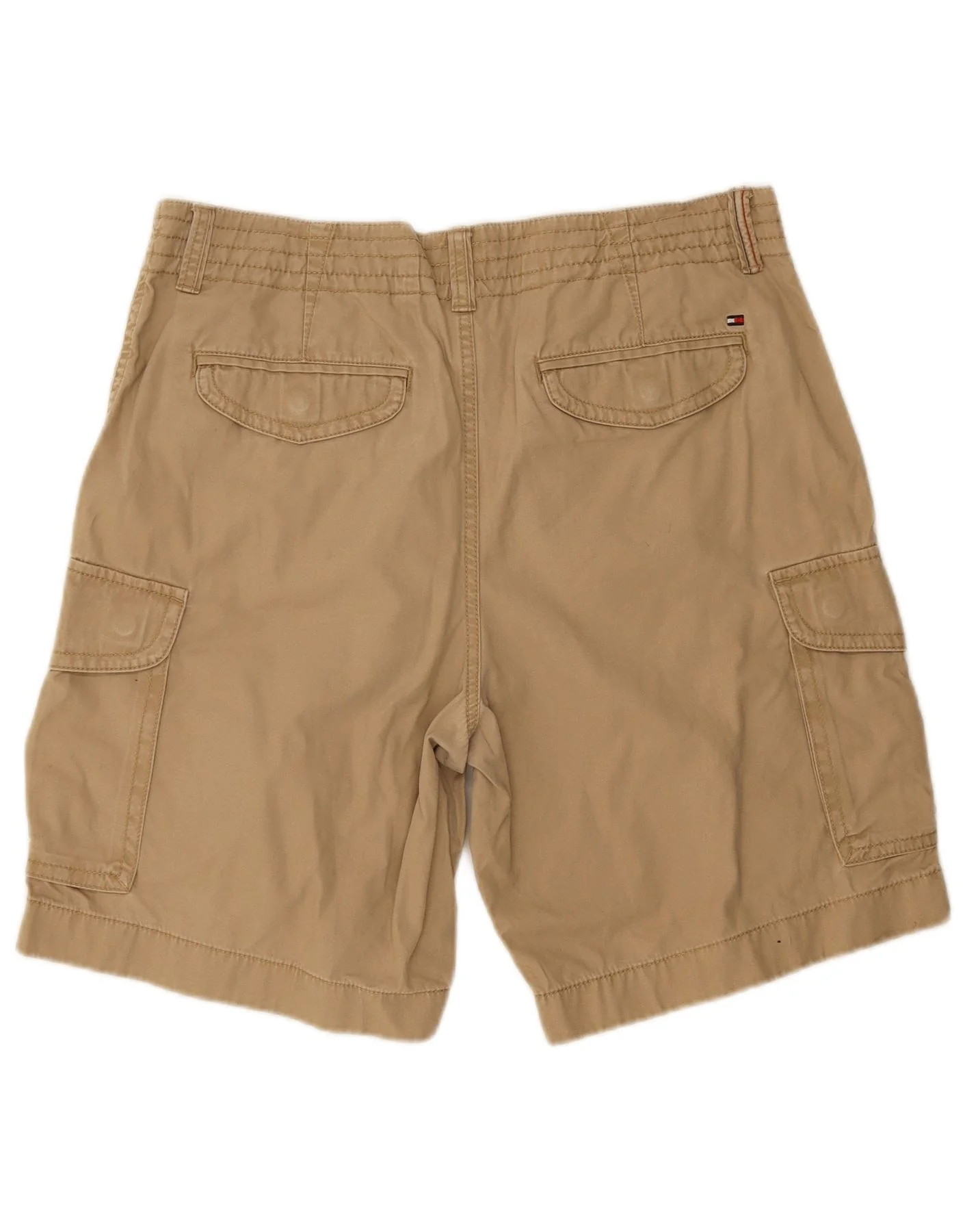 Tommy Hilfiger Mens Cargo Shorts W36 Large Beige Cotton - Image 2