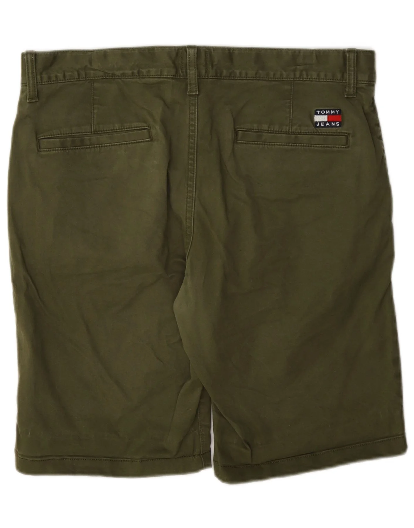 Tommy Hilfiger Mens Chino Shorts W32 Medium Khaki Cotton - Image 2