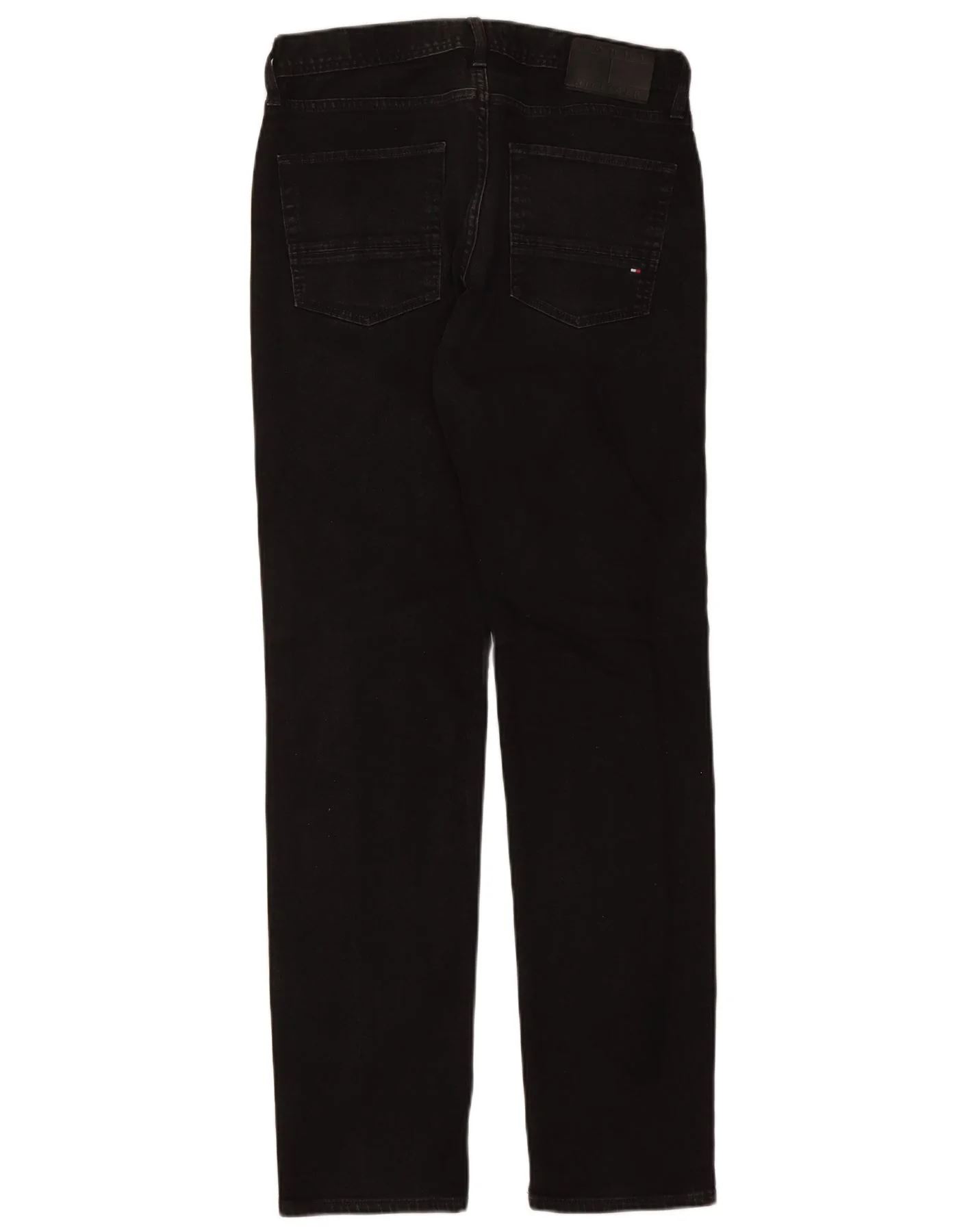 Tommy Hilfiger Mens Denton Straight Jeans W32 L34 Black Cotton - Image 2