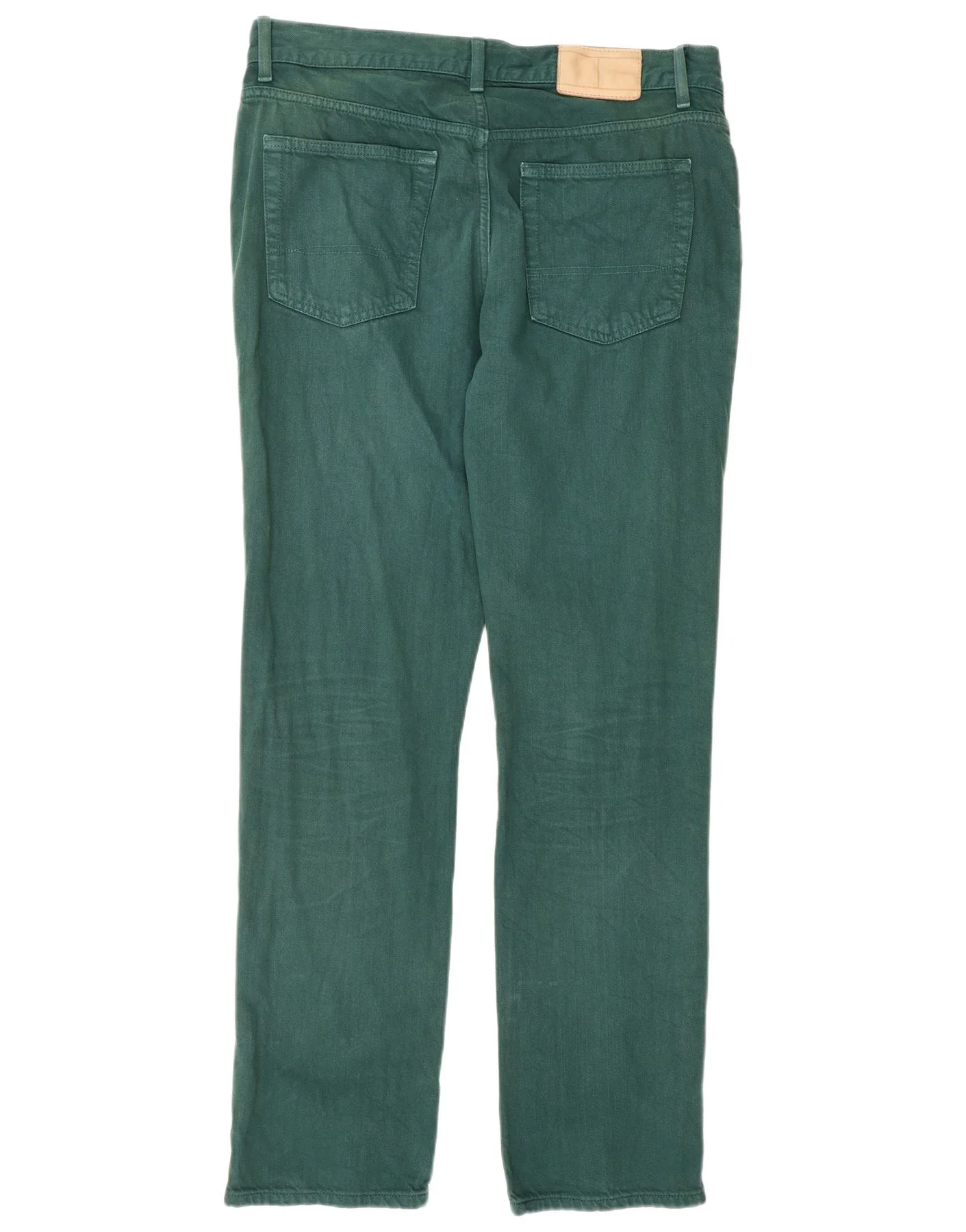 Tommy Hilfiger Mens Droite Straight Jeans W33 L32 Green Cotton - Image 2