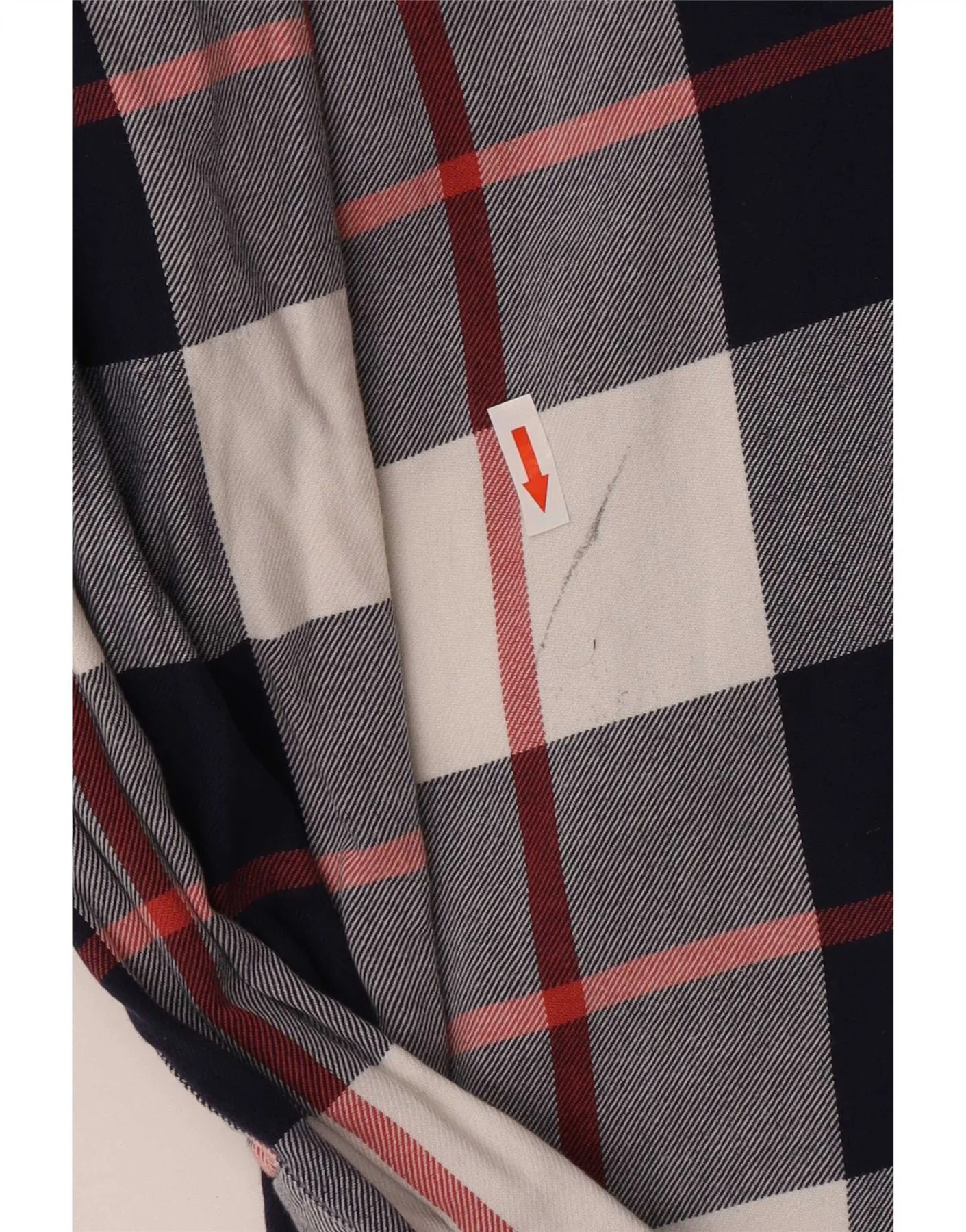 Tommy Hilfiger Mens Flannel Shirt XL Blue Check Cotton - Image 3