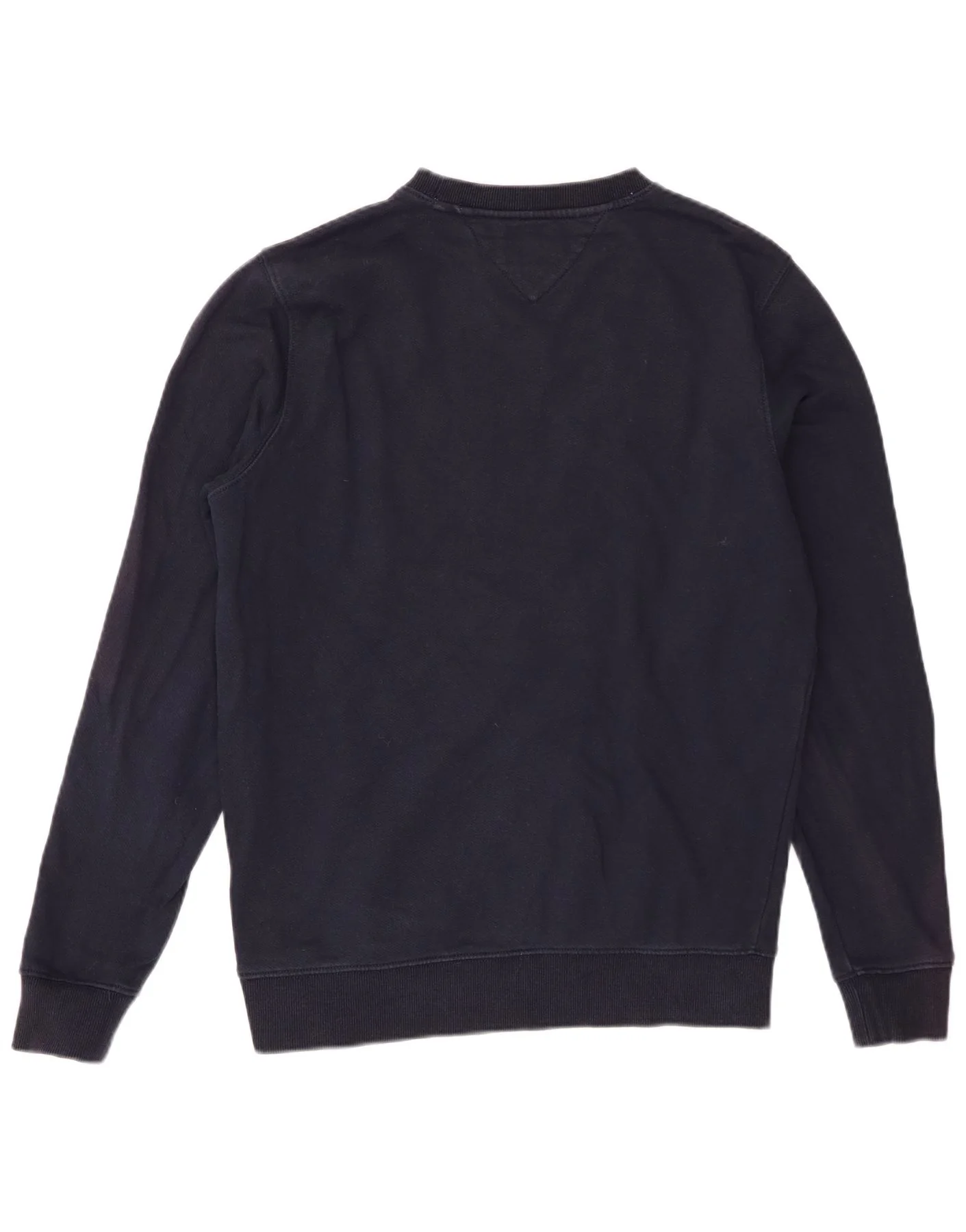 Tommy Hilfiger Mens Graphic Sweatshirt Jumper Medium Navy Blue Cotton - Image 2