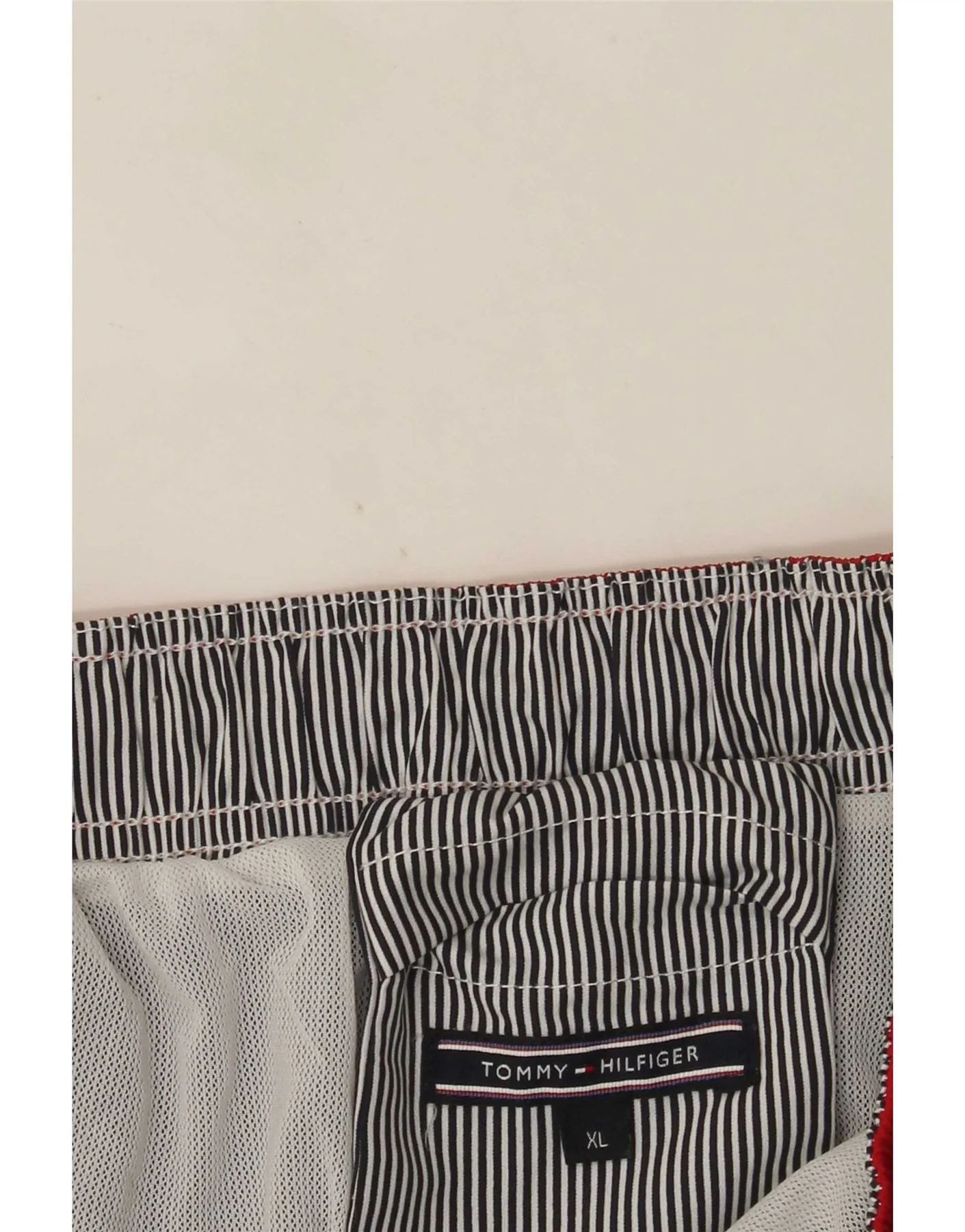 Tommy Hilfiger Mens Graphic Swimming Shorts XL Navy Blue Colourblock - Image 3
