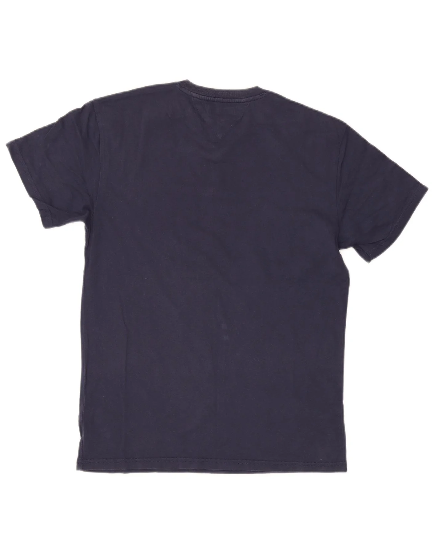 Tommy Hilfiger Mens Graphic T-Shirt Top Medium Navy Blue Cotton - Image 2