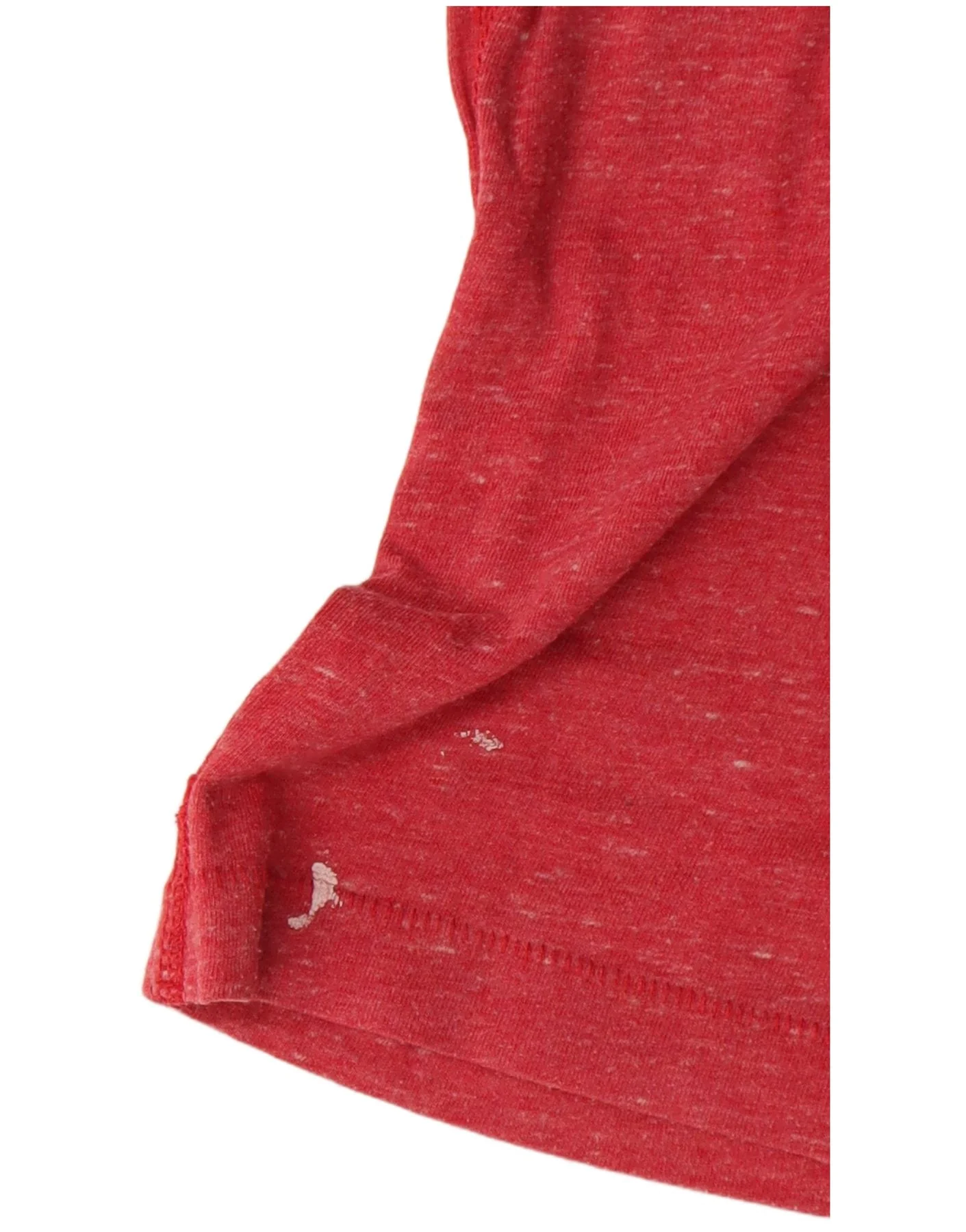 Tommy Hilfiger Mens Graphic T-Shirt Top Medium Red Flecked Cotton - Image 3