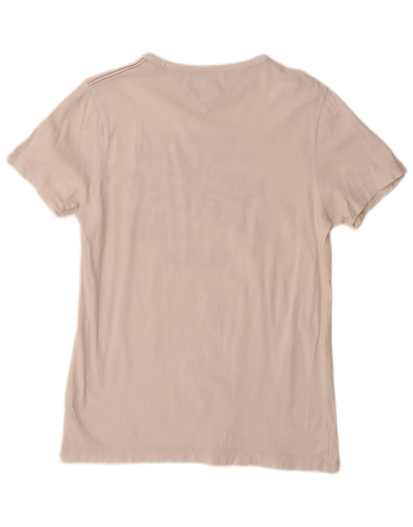 Tommy Hilfiger Mens Graphic T-Shirt Top Small White Cotton - Image 2