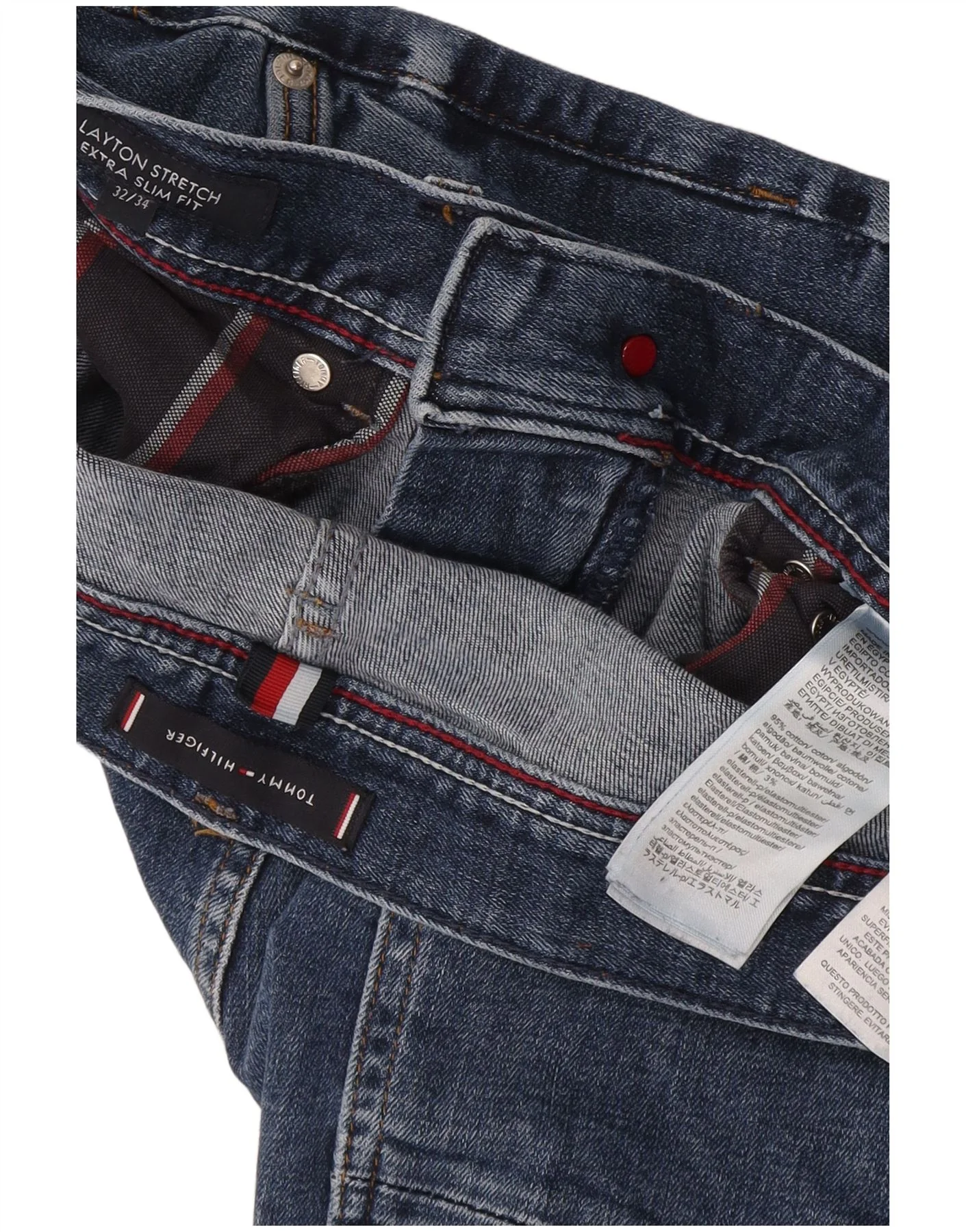 Tommy Hilfiger Mens Layton Skinny Jeans W32 L34 Blue Cotton - Image 3