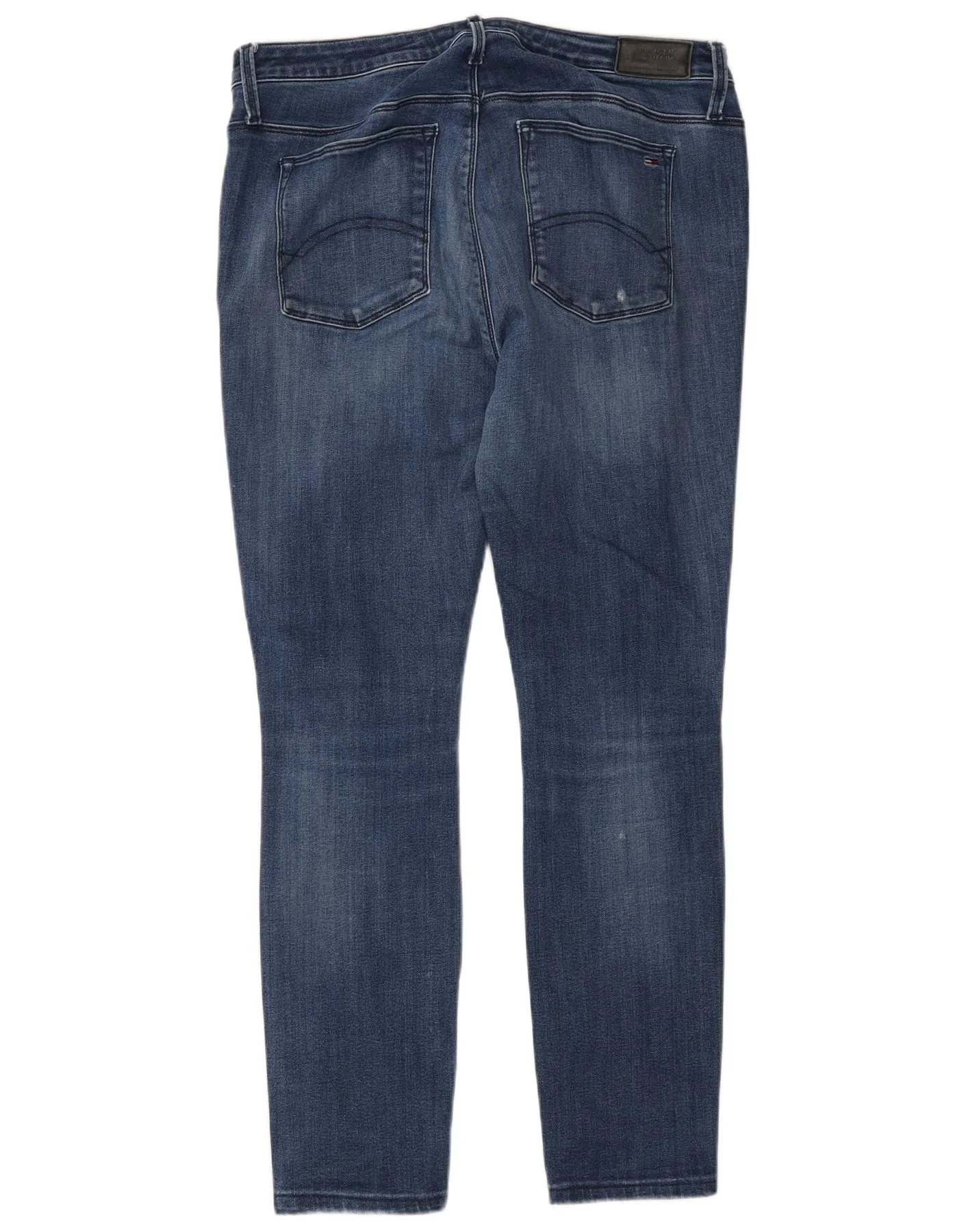 Tommy Hilfiger Mens Mid Rise Skinny Jeans W34 L32 Blue Cotton - Image 2