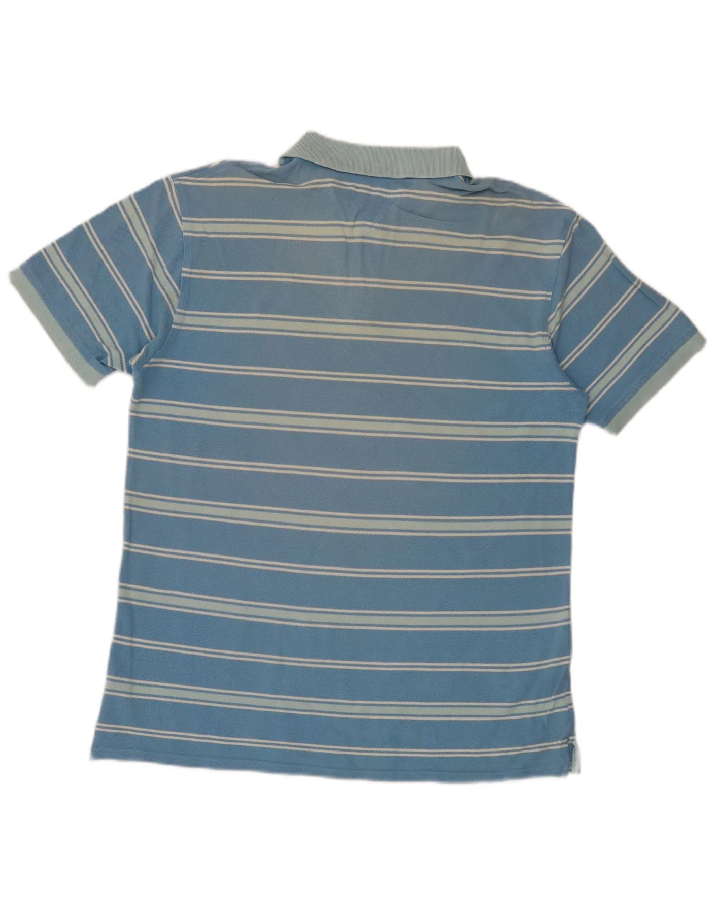 Tommy Hilfiger Mens Polo Shirt XL Blue Striped Cotton - Image 2
