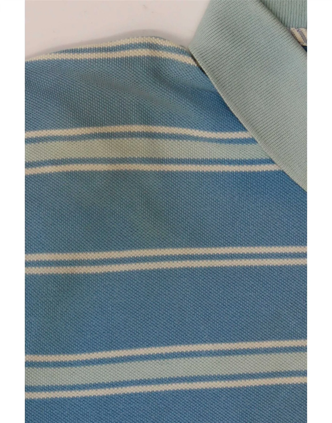 Tommy Hilfiger Mens Polo Shirt XL Blue Striped Cotton - Image 3