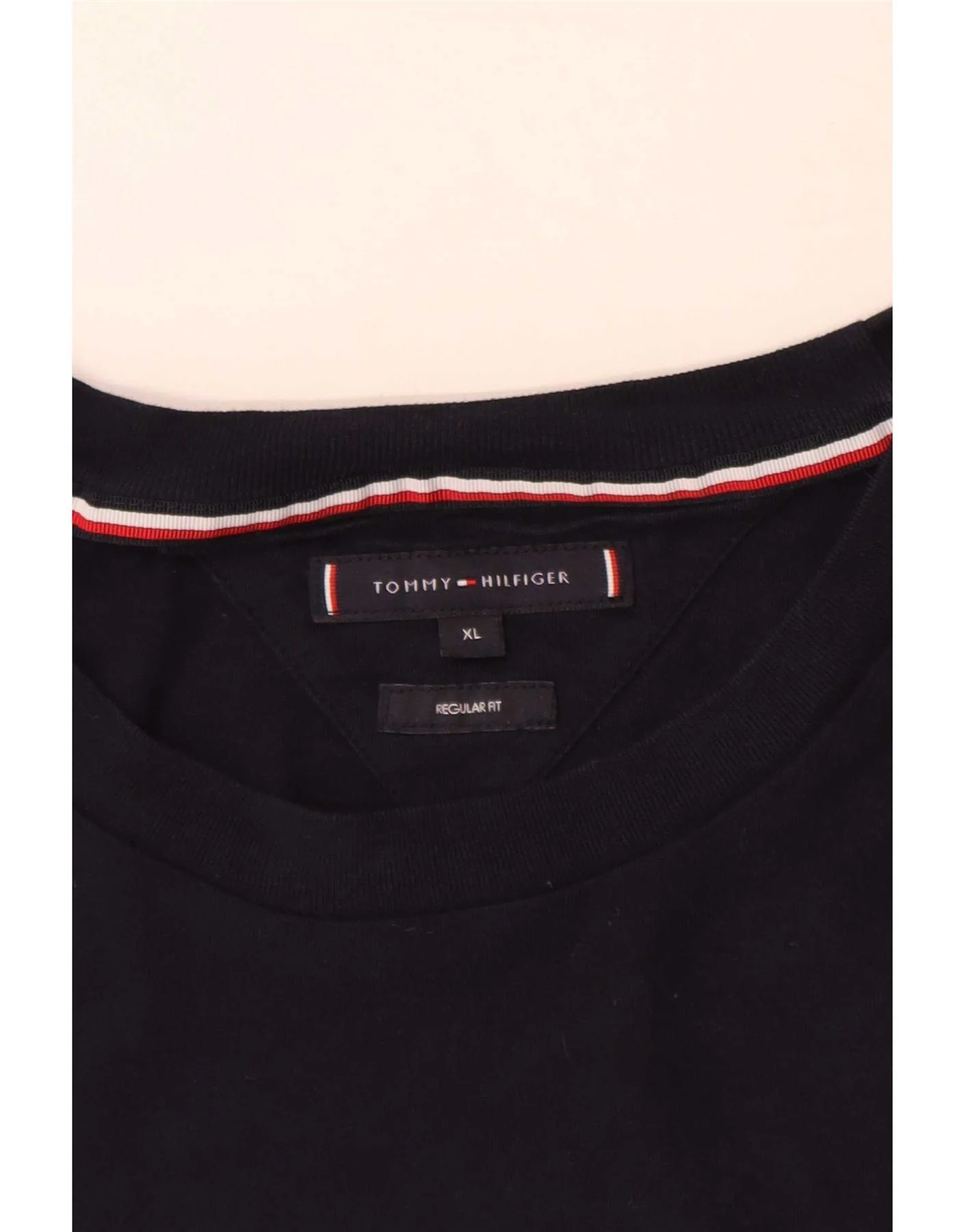 Tommy Hilfiger Mens Regular Fit Graphic T-Shirt Top XL Navy Blue - Image 3