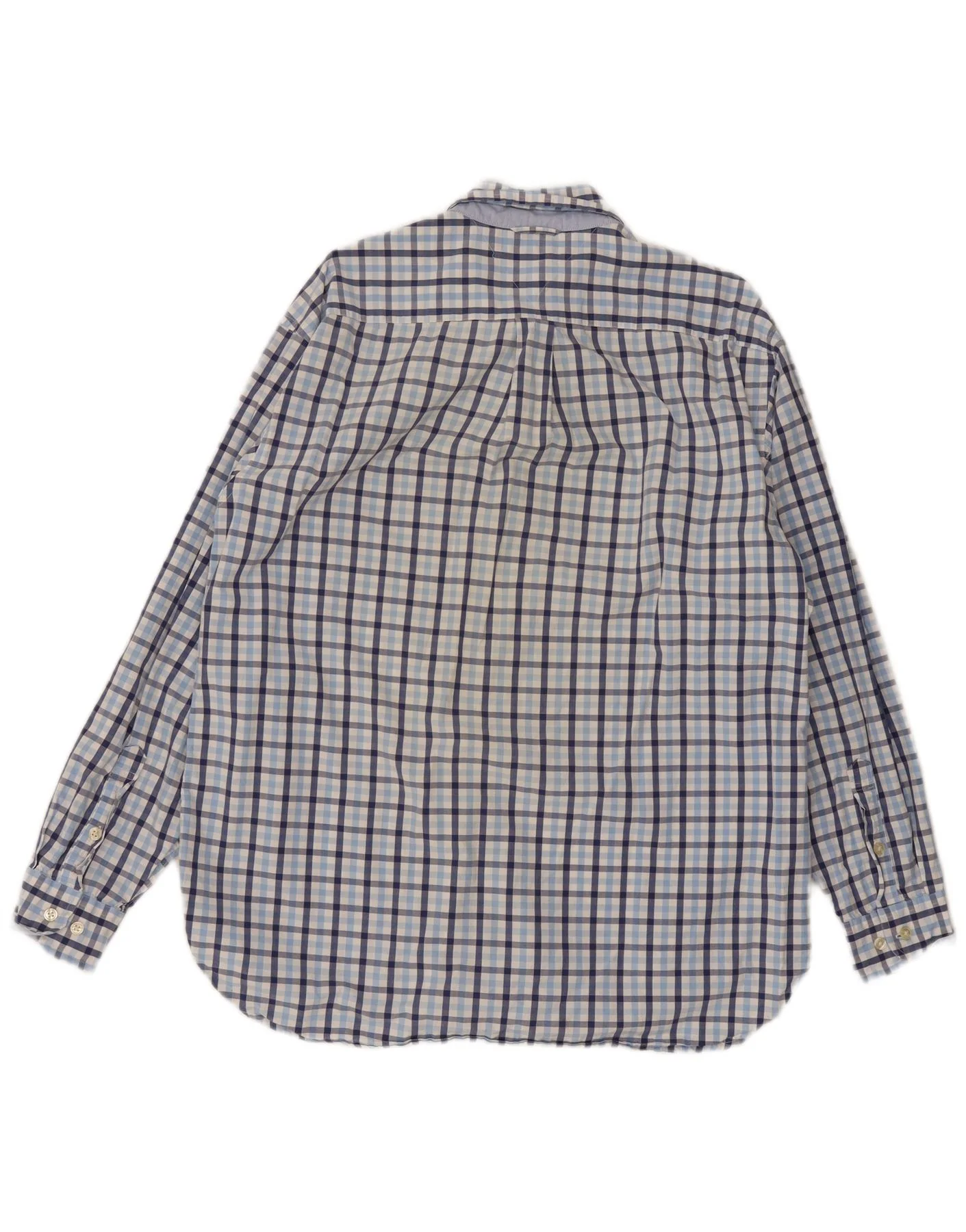 Tommy Hilfiger Mens Regular Fit Shirt Large Blue Gingham - Image 2