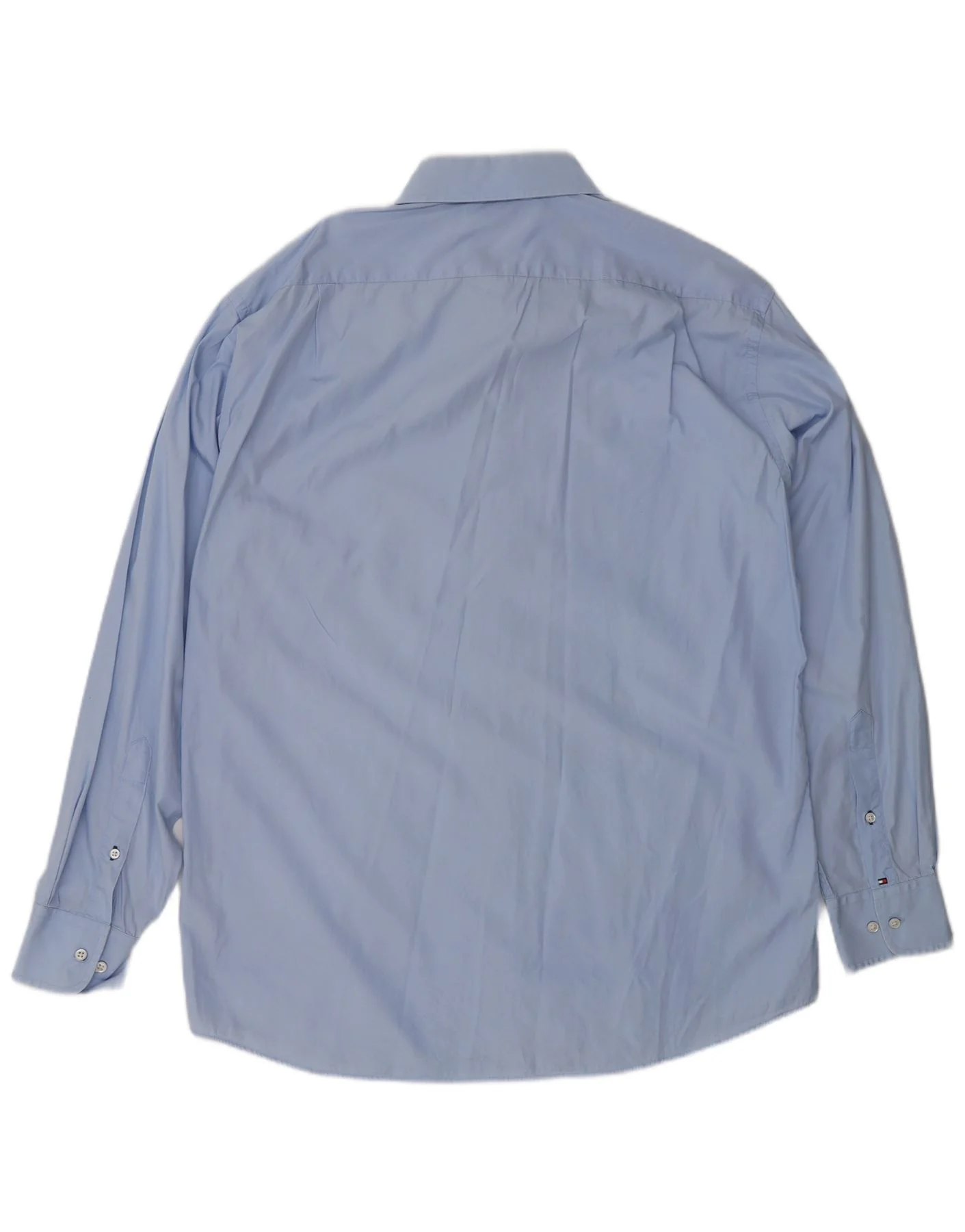 Tommy Hilfiger Mens Regular Fit Shirt Size 16 Large Blue - Image 2