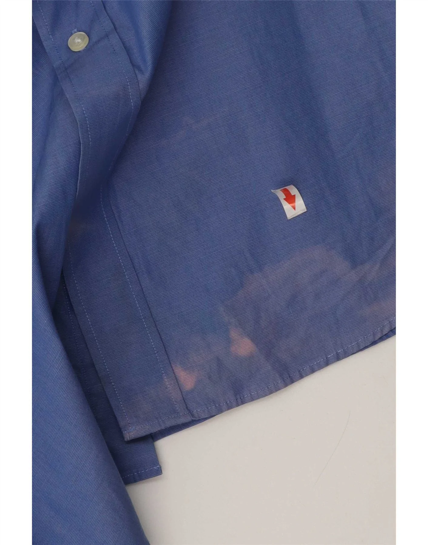 Tommy Hilfiger Mens Regular Fit Shirt Size 17 1/2 XL Blue Cotton - Image 3
