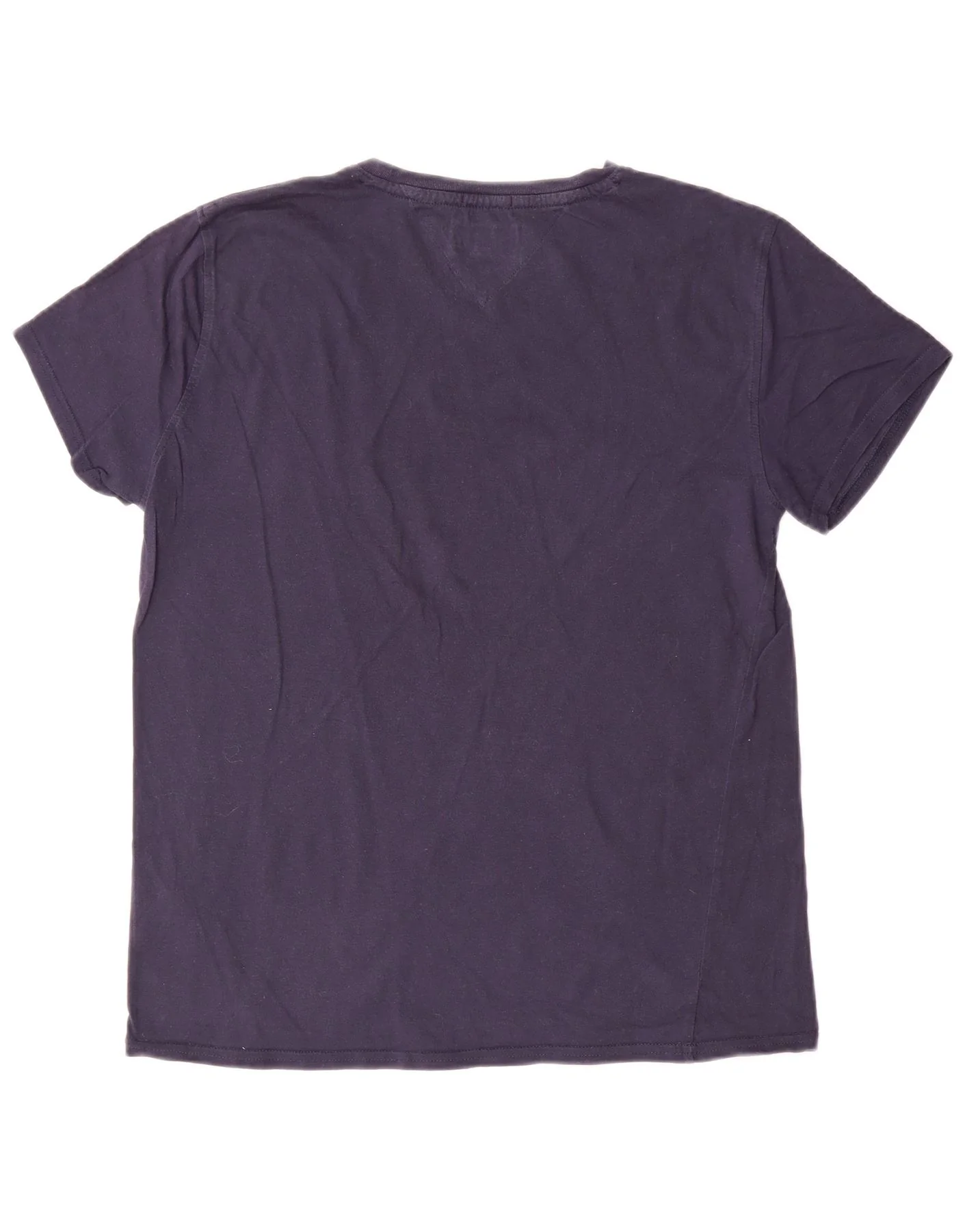 Tommy Hilfiger Mens Regular Fit T-Shirt Top Medium Navy Blue Cotton - Image 2