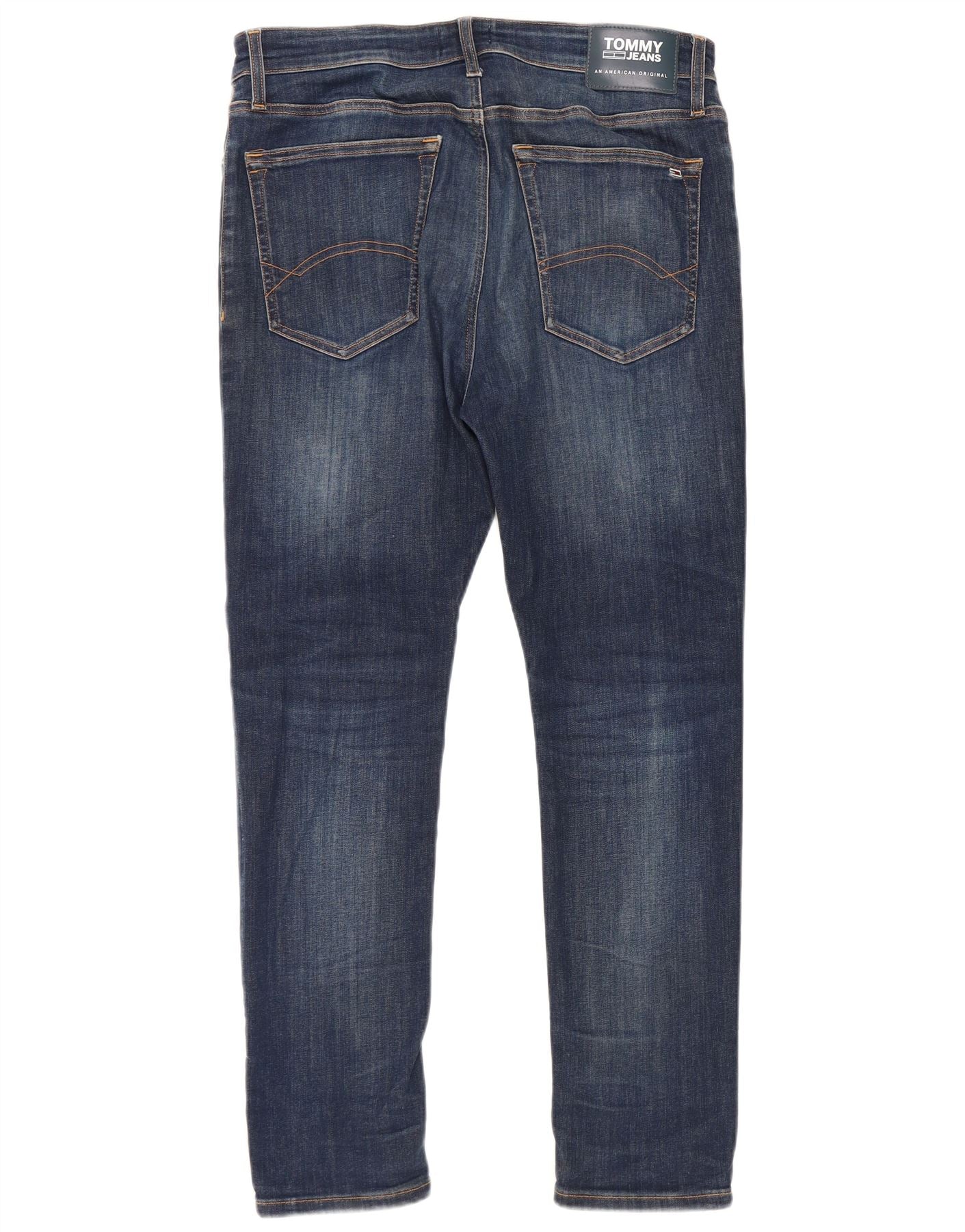 Tommy Hilfiger Mens Ryan Skinny Jeans W34 L30 Navy Blue Cotton - Image 2