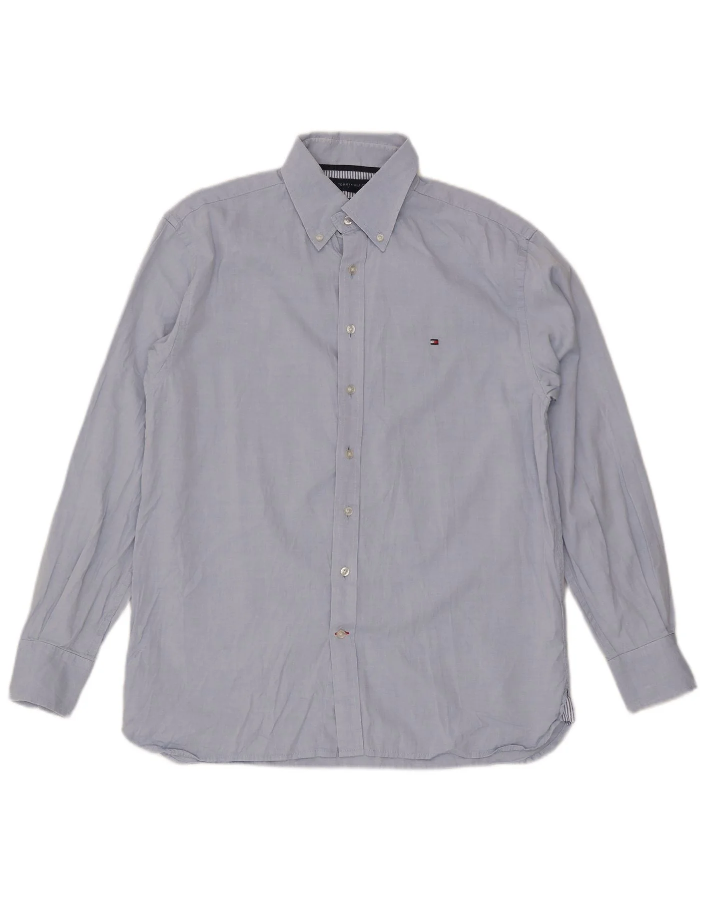 Tommy Hilfiger Mens Shirt Medium Blue Cotton