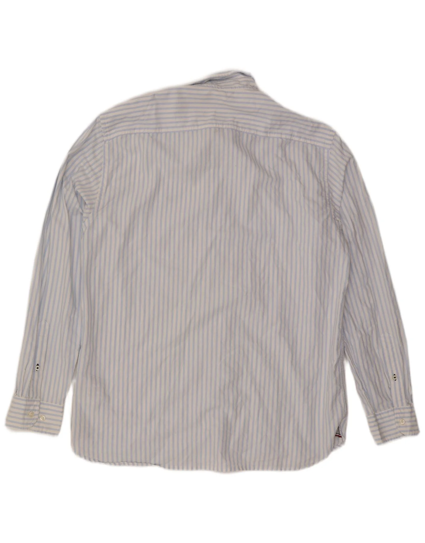 Tommy Hilfiger Mens Shirt XL Blue Pinstripe Cotton - Image 2