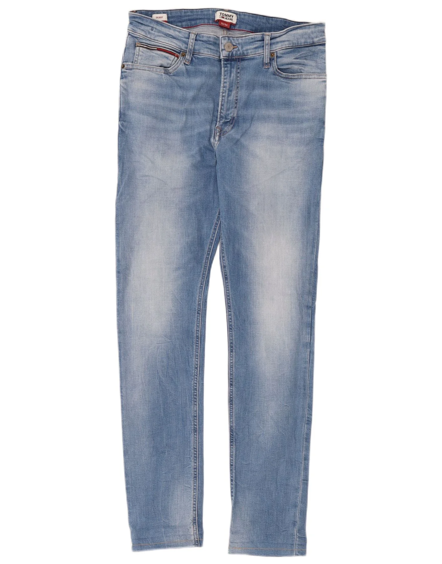 Tommy Hilfiger Mens Skinny Jeans W32 L34 Blue Cotton