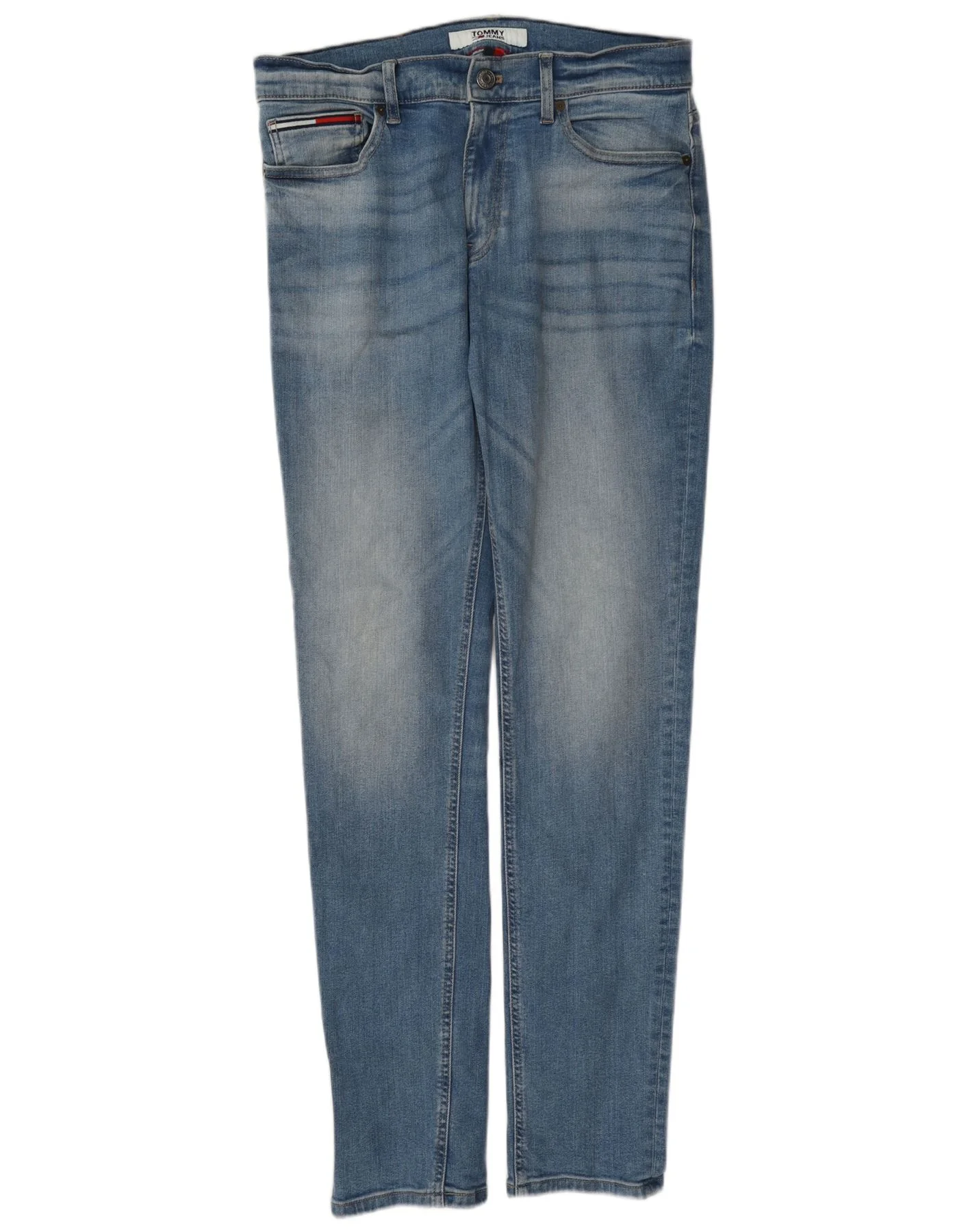 Tommy Hilfiger Mens Skinny Jeans W32 L34 Blue Cotton