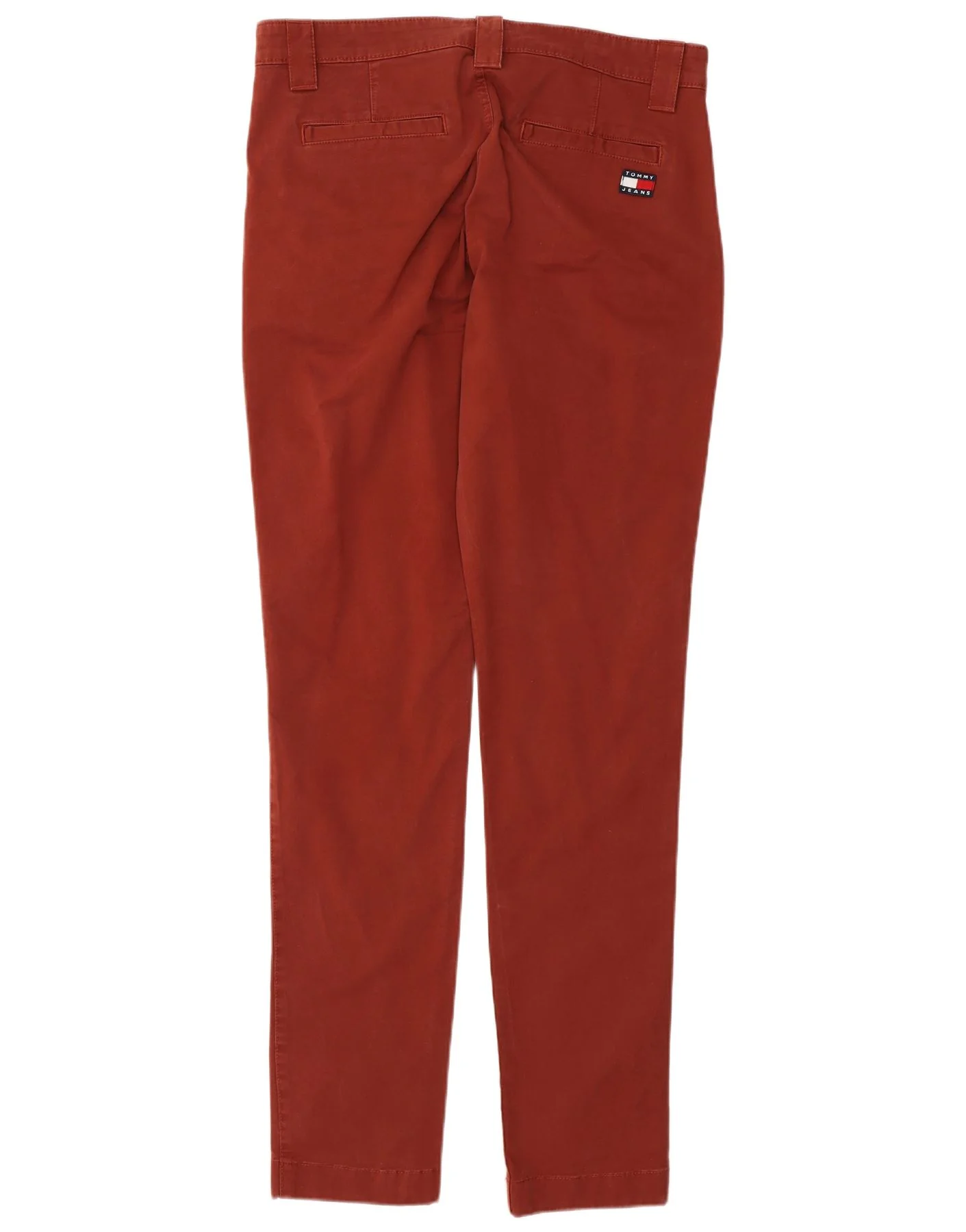Tommy Hilfiger Mens Slim Chino Trousers W32 L34 Red Cotton - Image 2