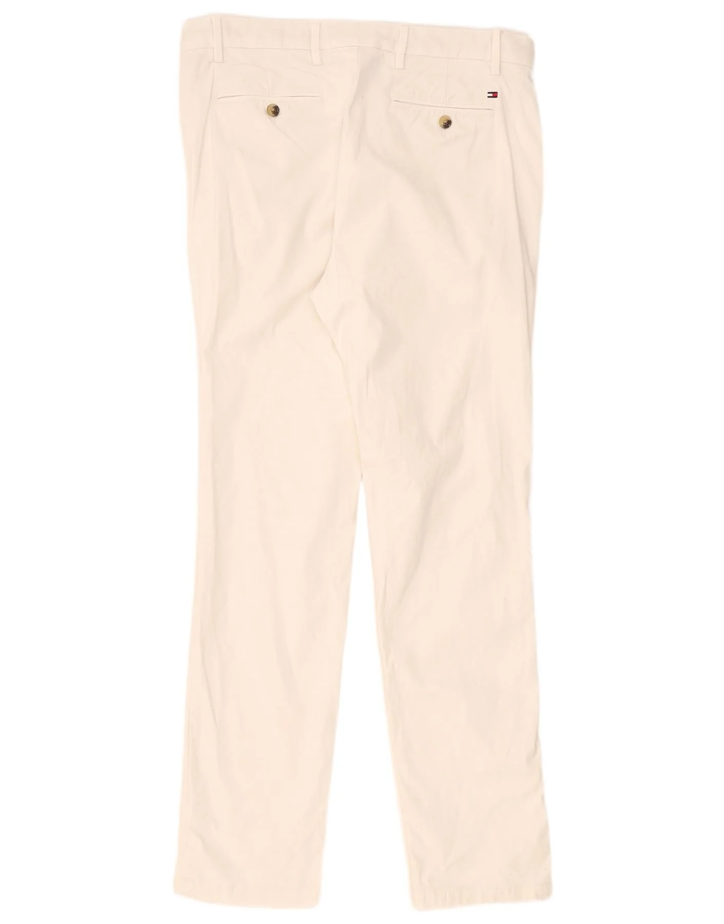 Tommy Hilfiger Mens Slim Chino Trousers W34 L32 White - Image 2