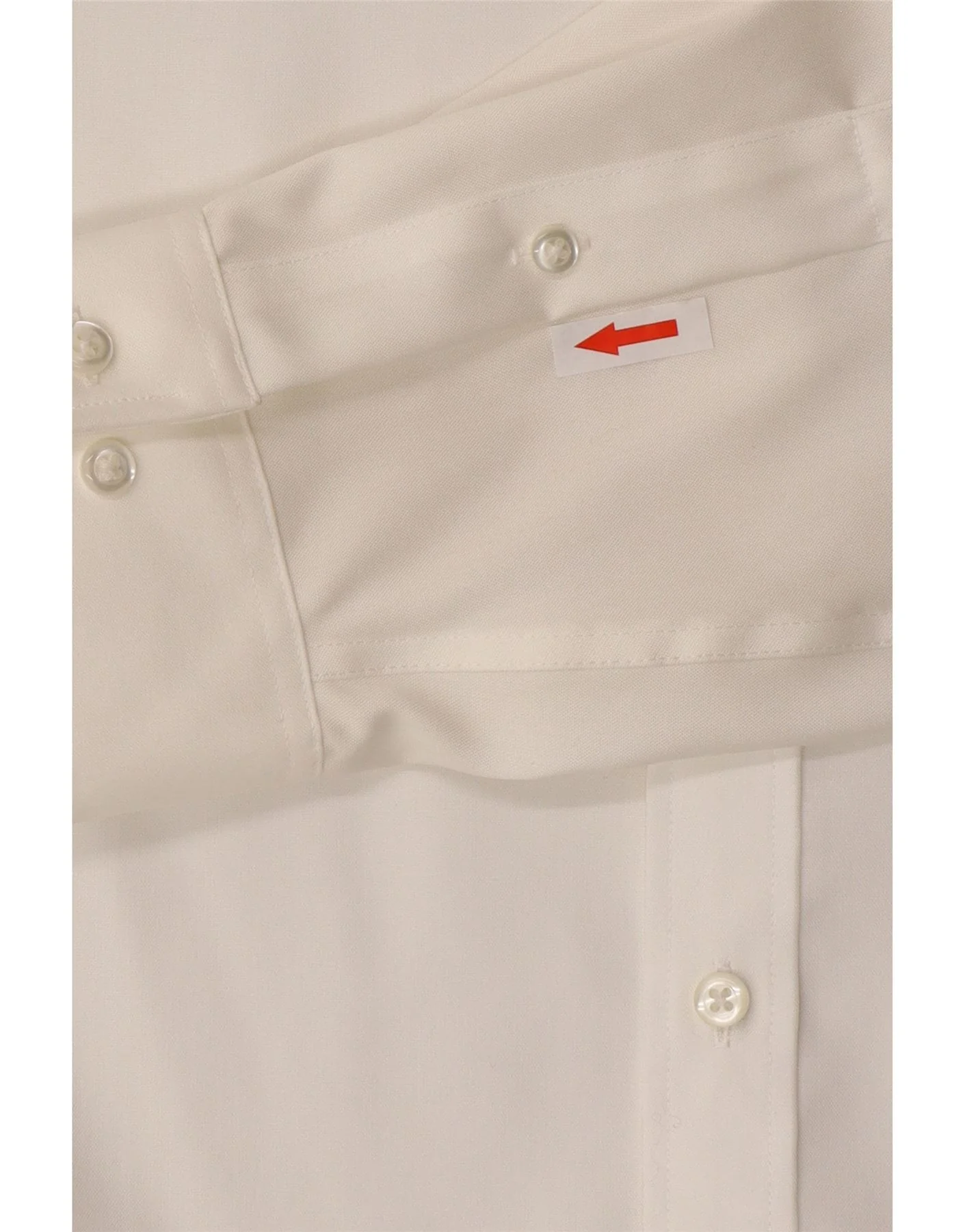 Tommy Hilfiger Mens Slim Fit Shirt Size 16 Large White - Image 3