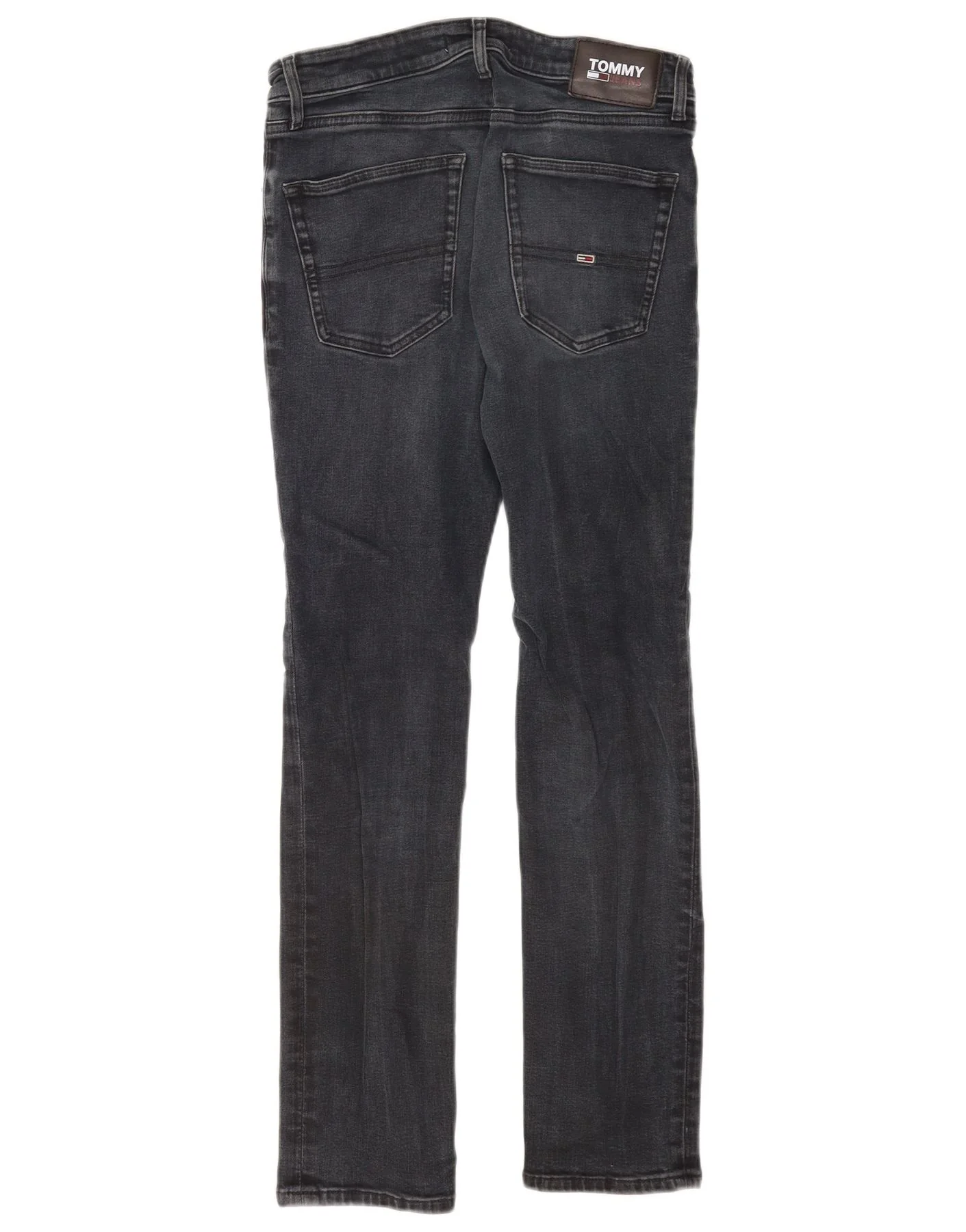 Tommy Hilfiger Mens Slim Jeans W32 L32 Grey Cotton - Image 2