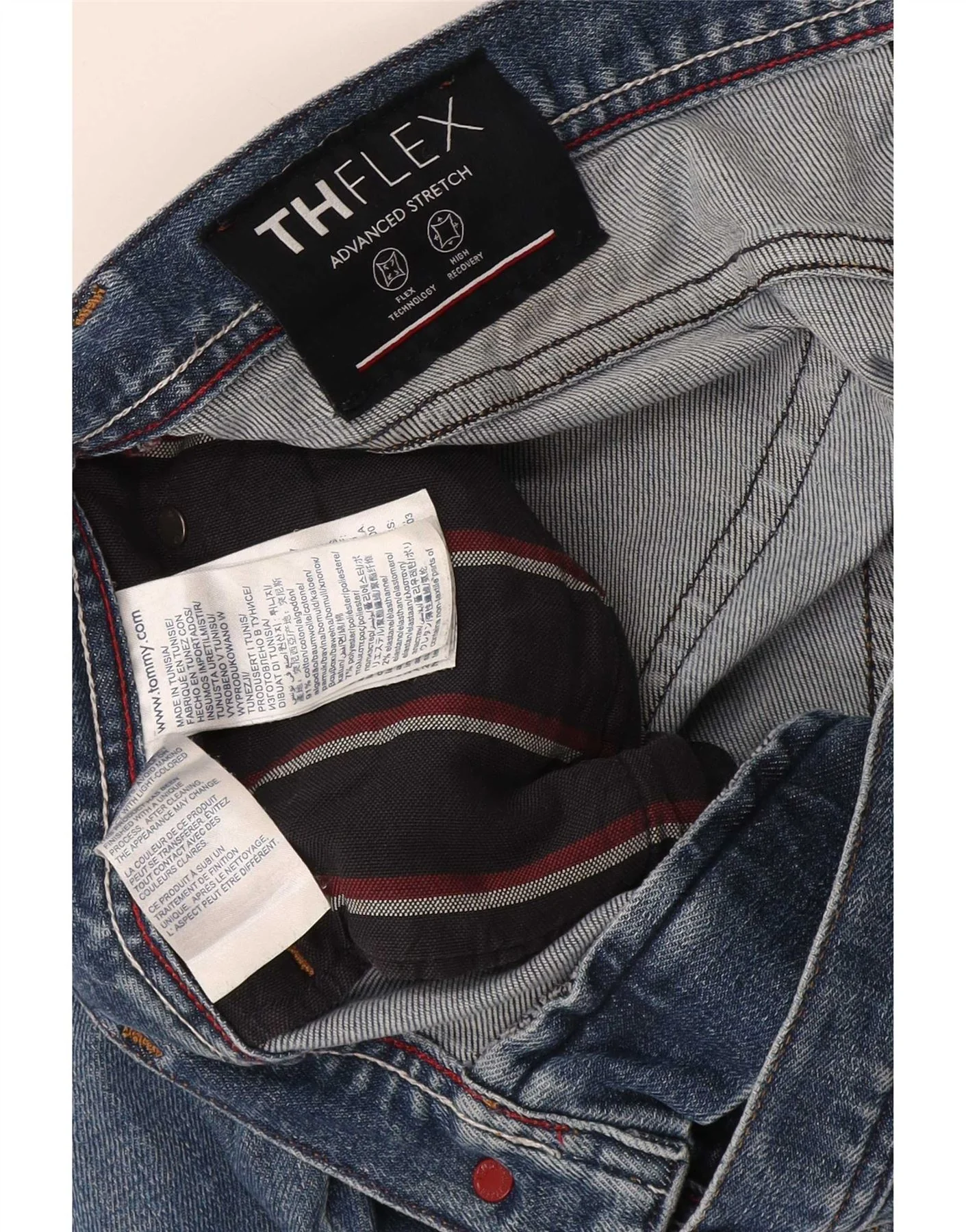 Tommy Hilfiger Mens Slim Jeans W34 L31 Blue Cotton - Image 3