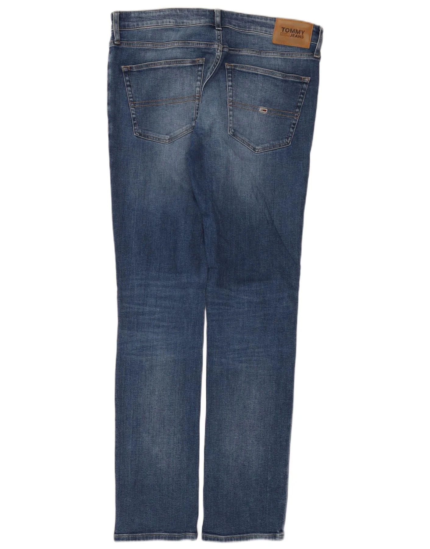 Tommy Hilfiger Mens Slim Jeans W34 L34 Blue Cotton - Image 2